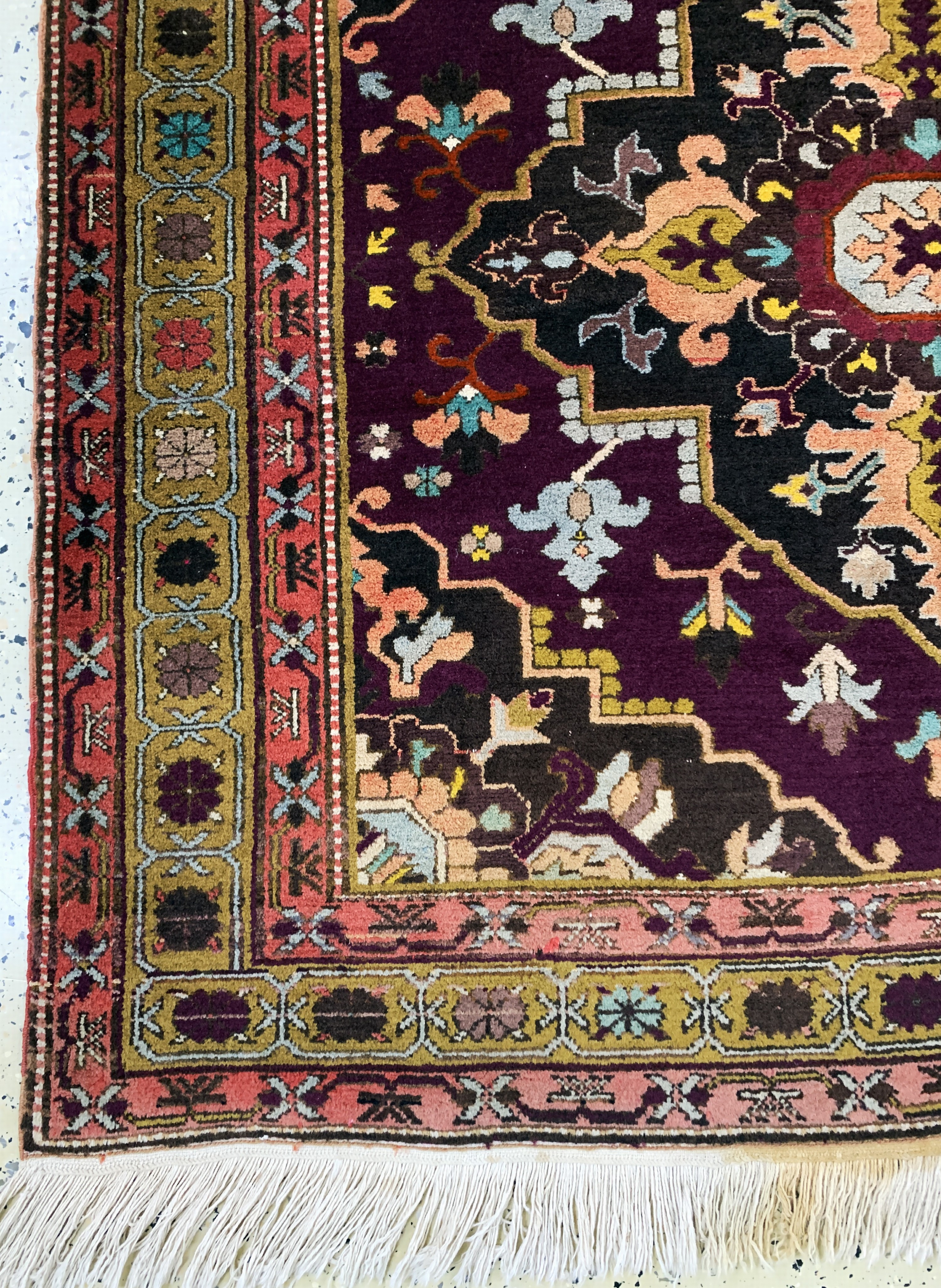 Detail b: Eriwan alt, Rußland, Mitte 20.Jhd, Wolle auf Baumwolle, ca. 230 x 140 cm, EHZ: 2