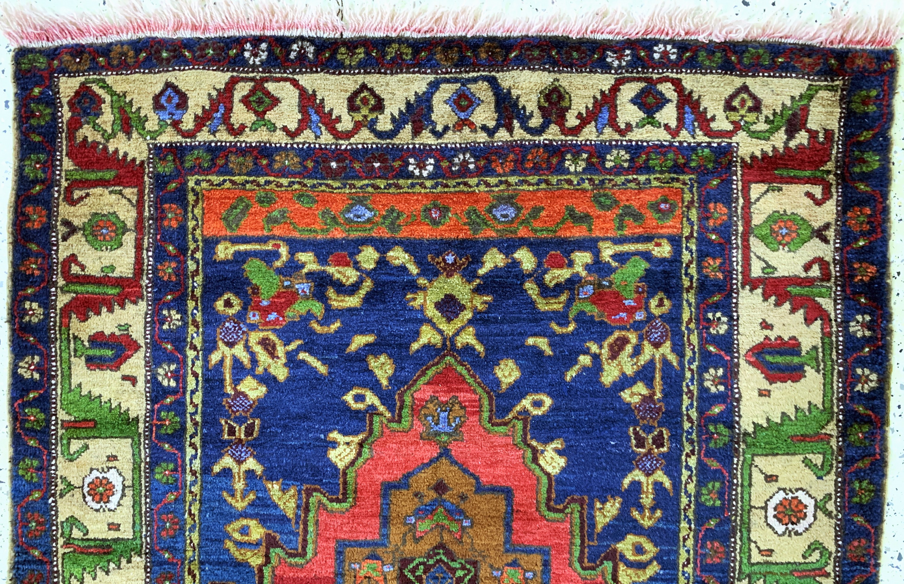 Detail a: Taspinar alt, Türkei, Mitte 20.Jhd, Wolle auf Wolle, ca. 235 x 125 cm, EHZ: 2