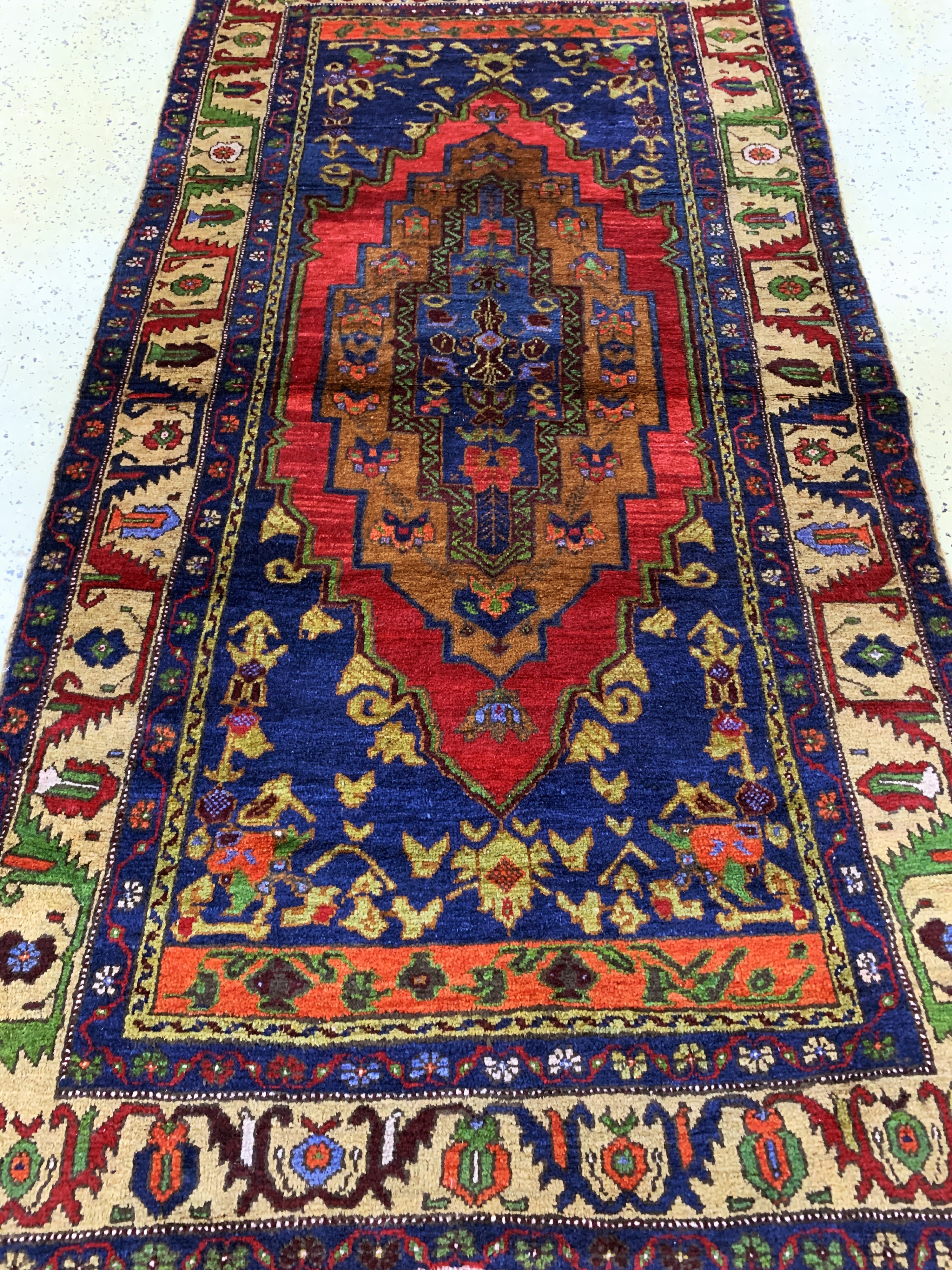 Detail d: Taspinar alt, Türkei, Mitte 20.Jhd, Wolle auf Wolle, ca. 235 x 125 cm, EHZ: 2