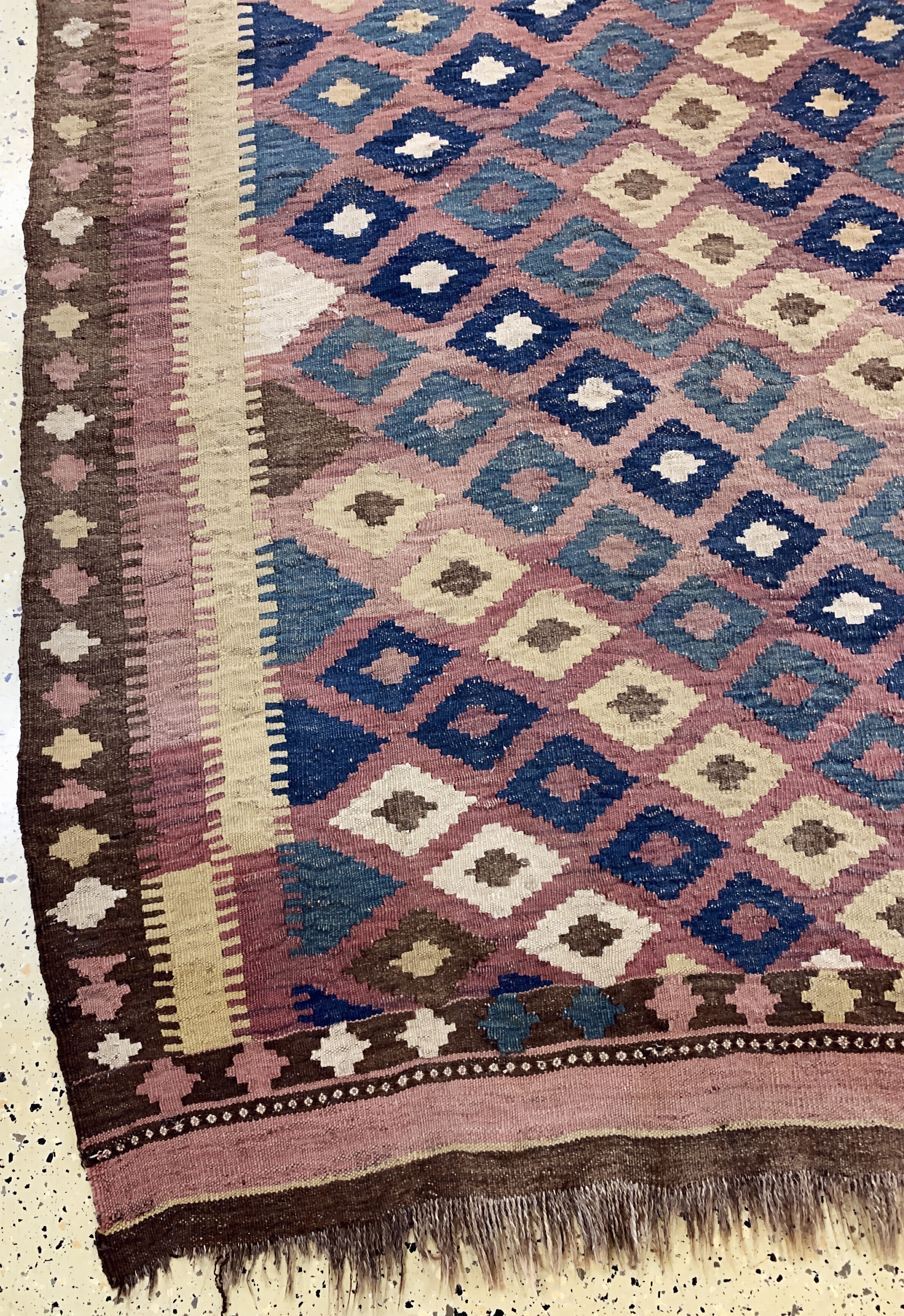 Detail b: Meymaneh Kelim, Afghanistan, Anfang 20.Jhd,Wolle auf Wolle, ca. 438 x 211 cm, EHZ: 2