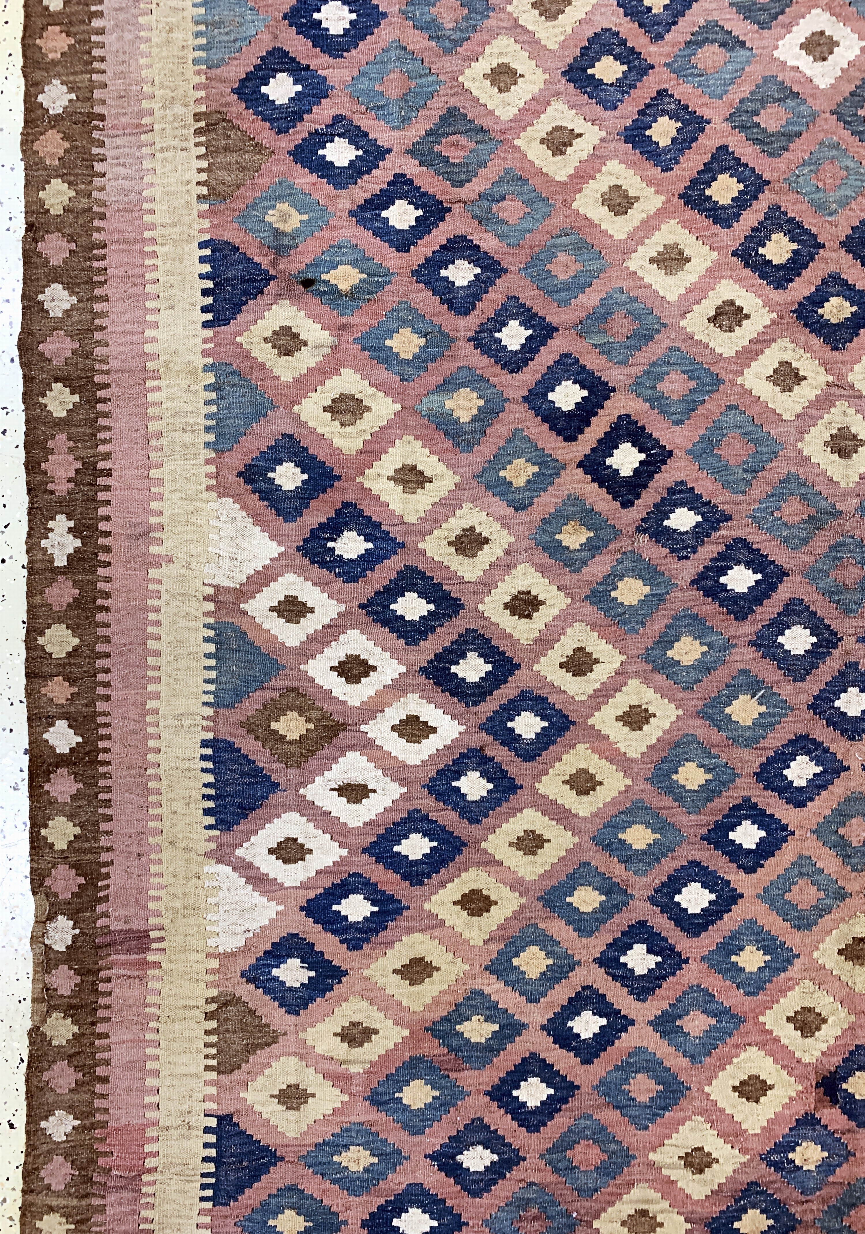 Detail c: Meymaneh Kelim, Afghanistan, Anfang 20.Jhd,Wolle auf Wolle, ca. 438 x 211 cm, EHZ: 2
