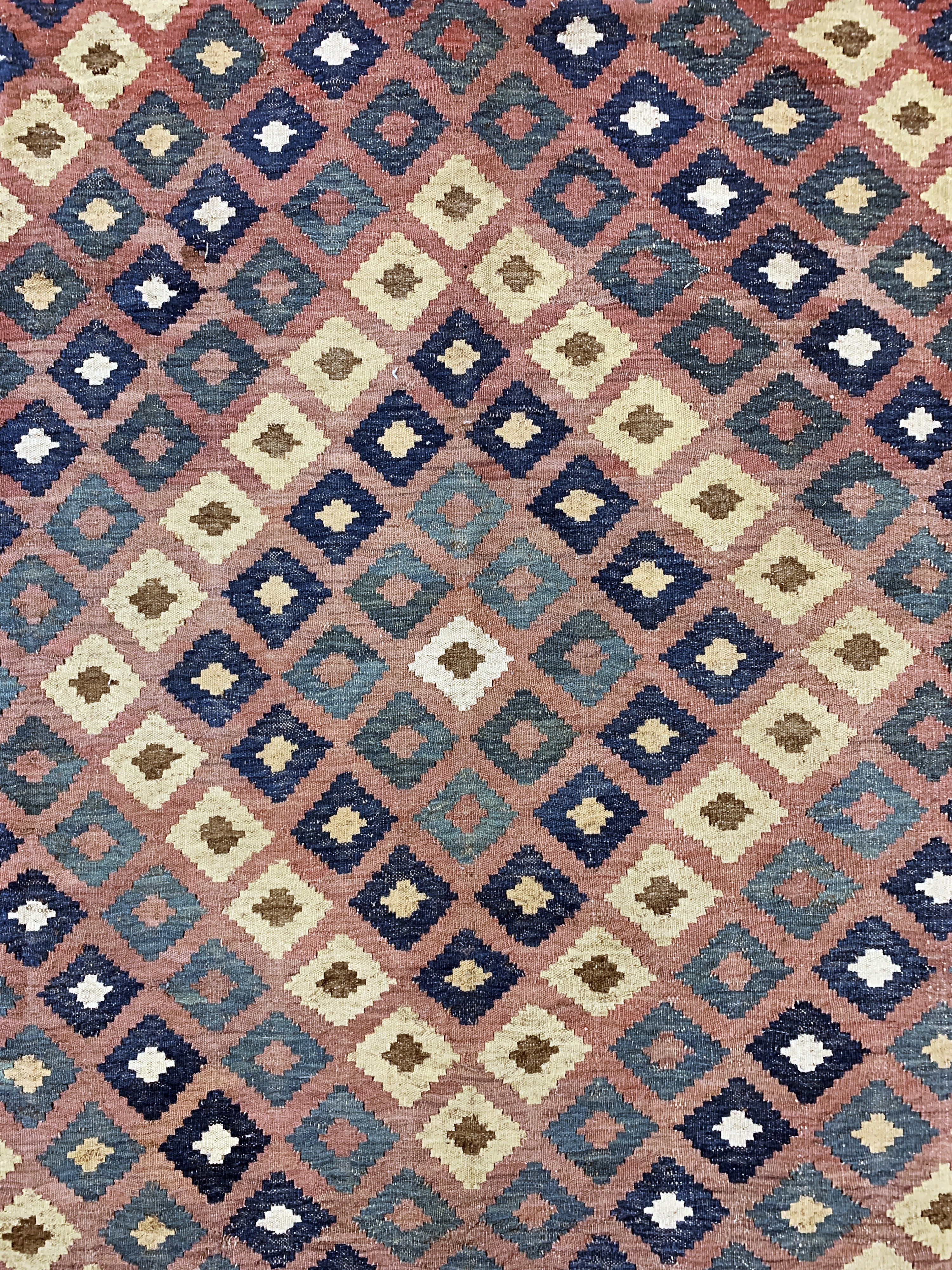 Detail e: Meymaneh Kelim, Afghanistan, Anfang 20.Jhd,Wolle auf Wolle, ca. 438 x 211 cm, EHZ: 2