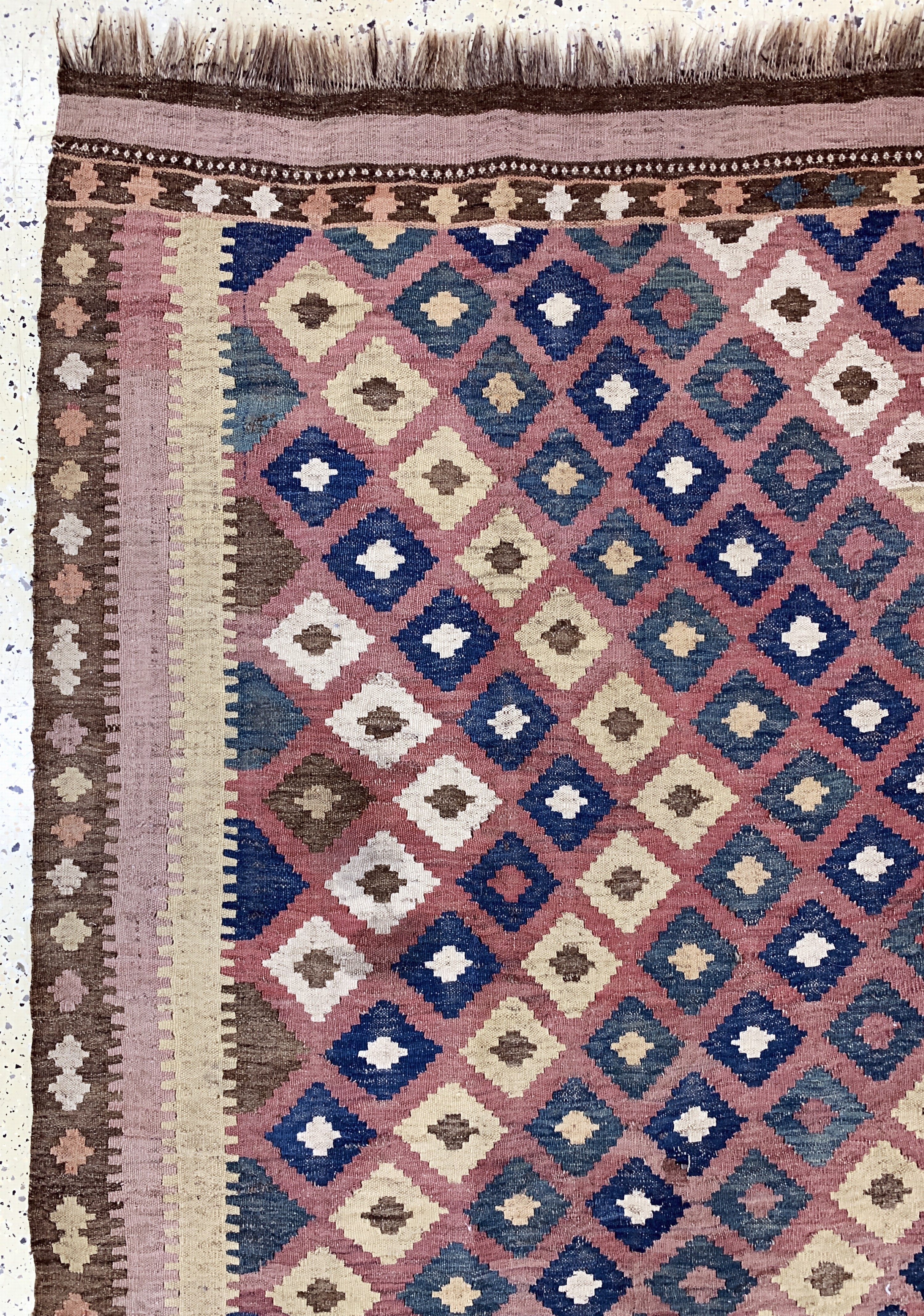 Detail f: Meymaneh Kelim, Afghanistan, Anfang 20.Jhd,Wolle auf Wolle, ca. 438 x 211 cm, EHZ: 2