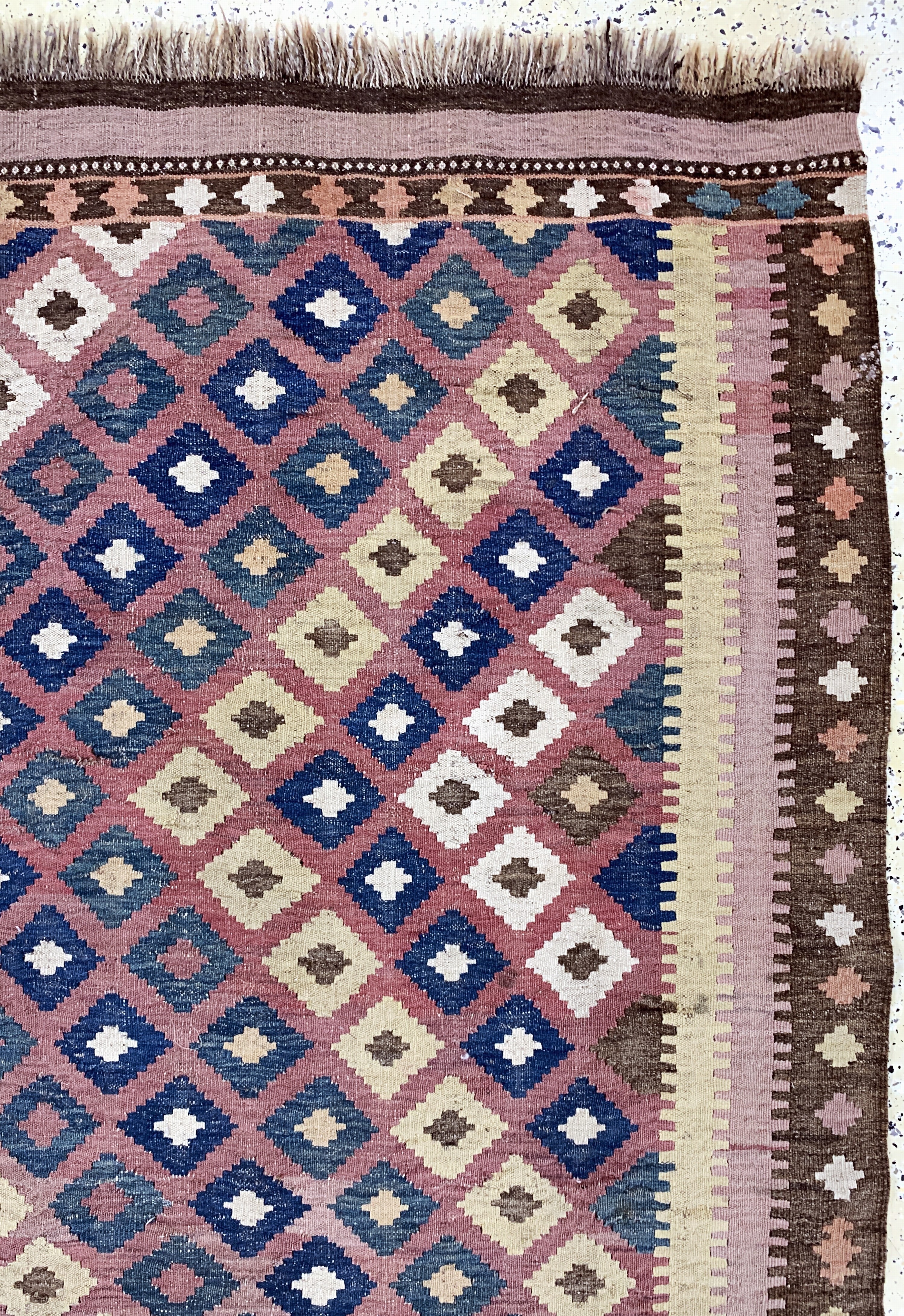 Detail g: Meymaneh Kelim, Afghanistan, Anfang 20.Jhd,Wolle auf Wolle, ca. 438 x 211 cm, EHZ: 2