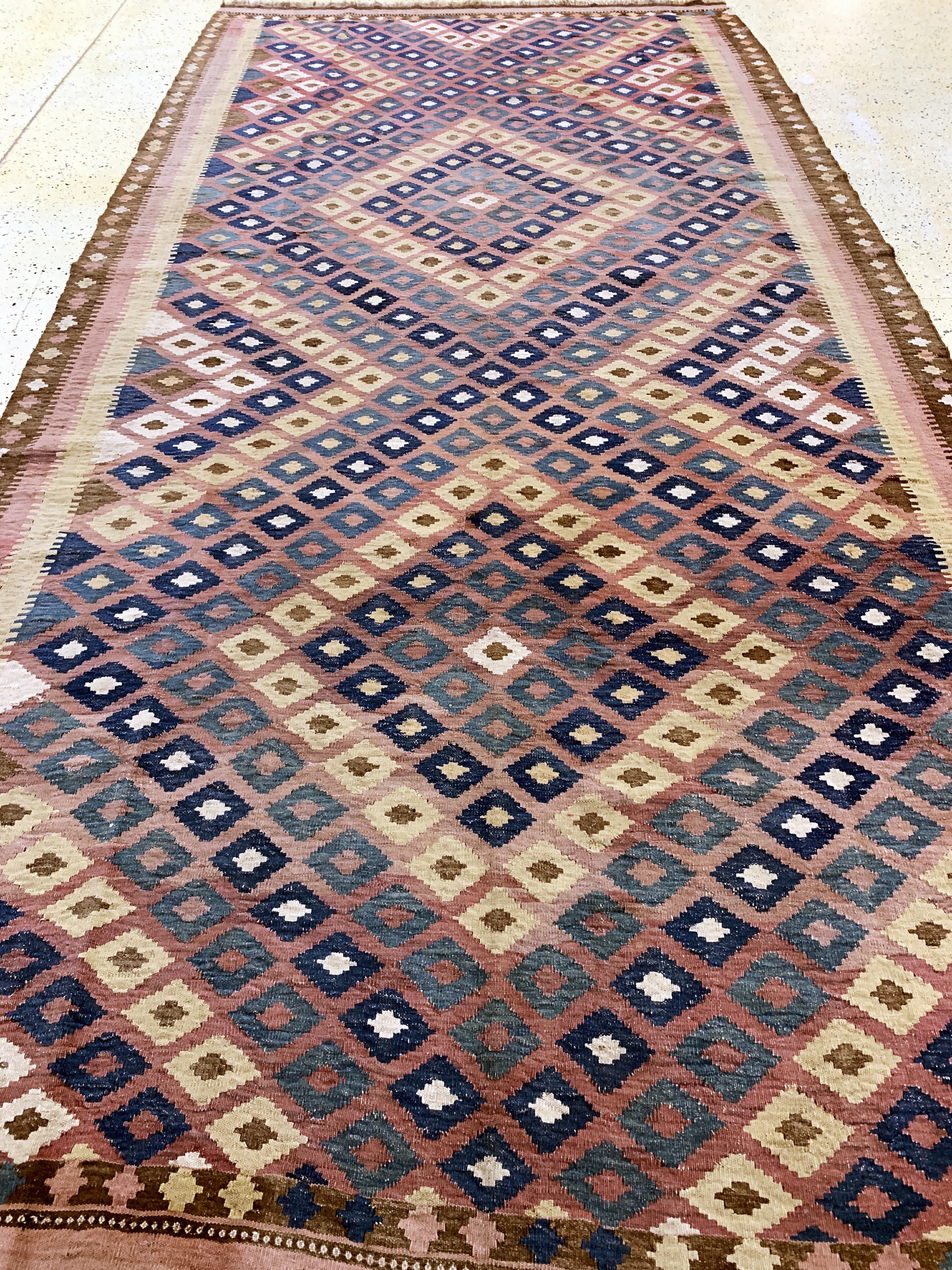 Detail i: Meymaneh Kelim, Afghanistan, Anfang 20.Jhd,Wolle auf Wolle, ca. 438 x 211 cm, EHZ: 2