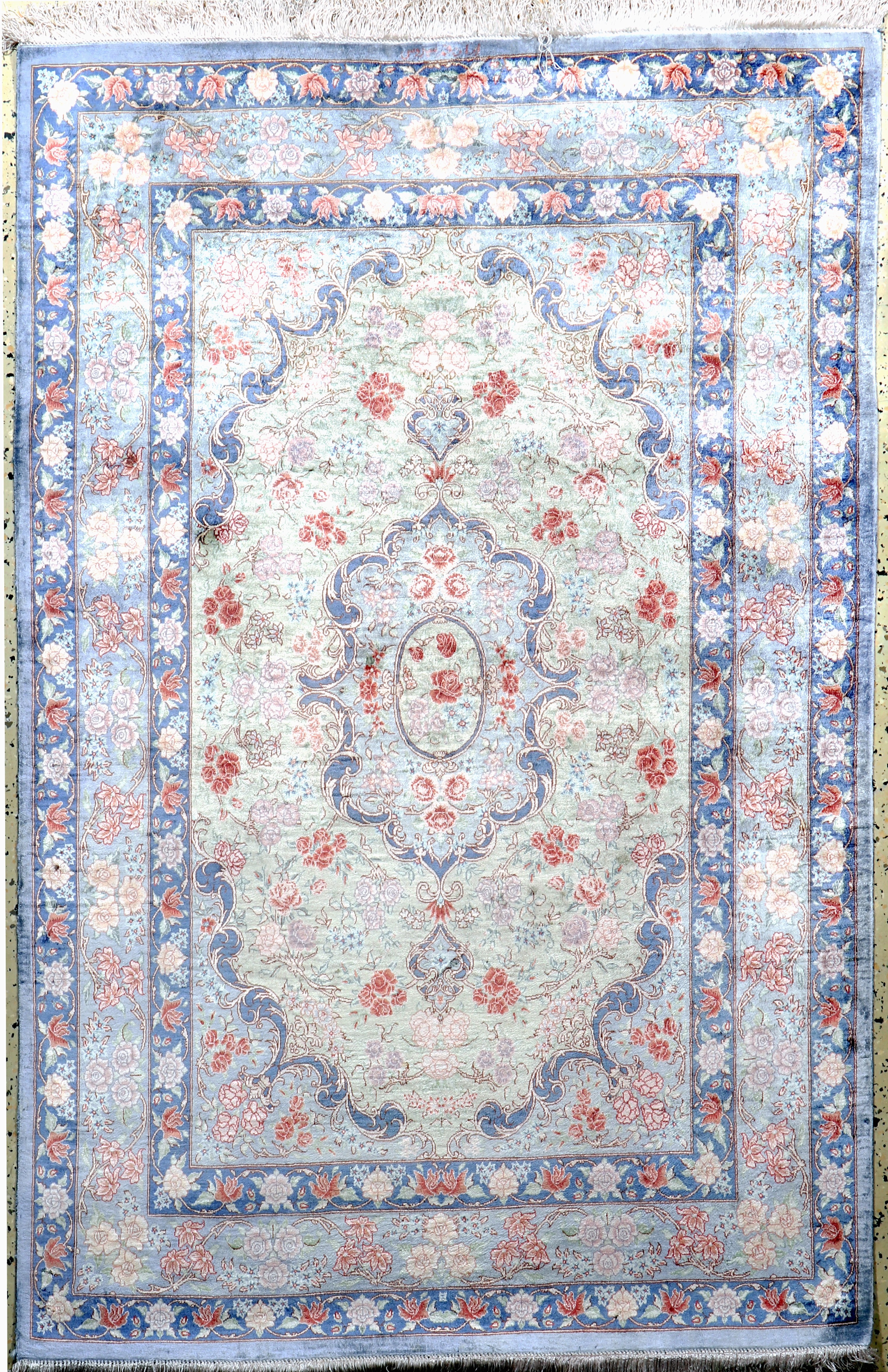 Image 27112441 - Ghom Seide signiert, Persien, Neuwertig, reine Naturseide, ca. 150 x 100 cm, ca. 1,0 ...