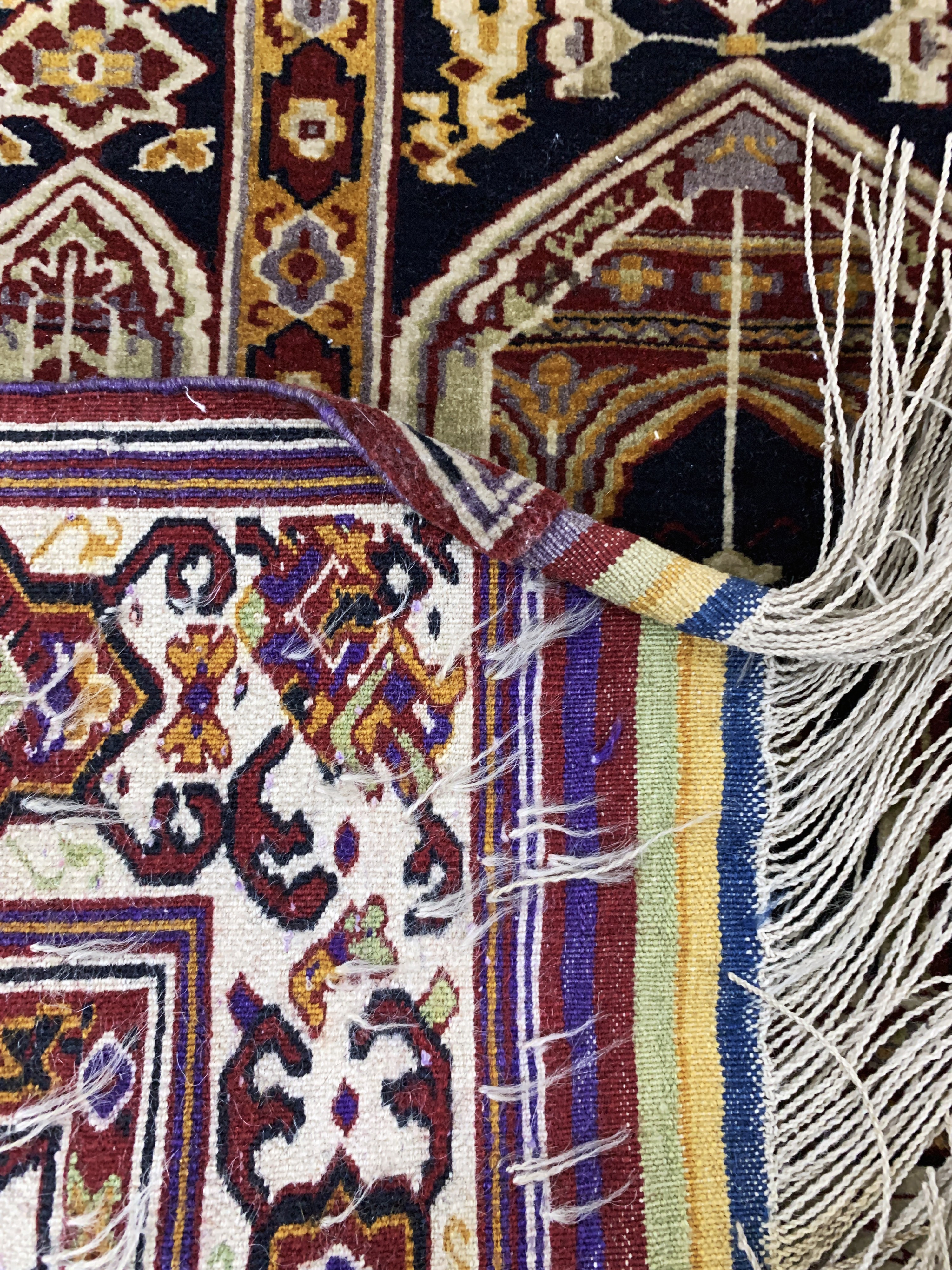Detail e: Zakini fein alt, Afghanistan, Mitte 20.Jhd,Wolle auf Wolle, ca. 125 x 90 cm, EHZ: 2