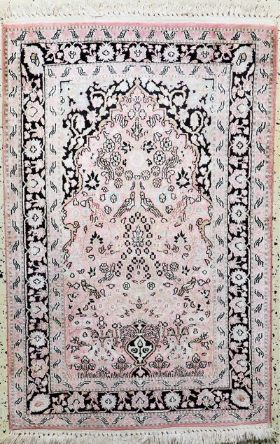 Image Kaschmir, Indien, Neuwertig, merzerisierte Baumwolle, ca. 120 x 80 cm Schätzpreis: ...