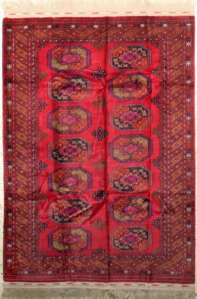 Image Buchara fein, Rußland, Neuwertig, Wolle aufWolle, ca. 247 x 170 cm Schätzpreis: 2200, ...