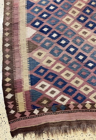 27112435b - Meymaneh Kilim, Afghanistan, early 20th century, wool on wool, approx. 438 x 211 cm, ...
