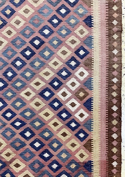 27112435d - Meymaneh Kilim, Afghanistan, early 20th century, wool on wool, approx. 438 x 211 cm, ...