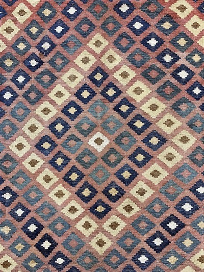 27112435e - Meymaneh Kilim, Afghanistan, early 20th century, wool on wool, approx. 438 x 211 cm, ...
