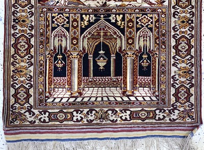 27112449b - Zakini fein alt, Afghanistan, Mitte 20.Jhd,Wolle auf Wolle, ca. 125 x 90 cm, EHZ: 2 ...
