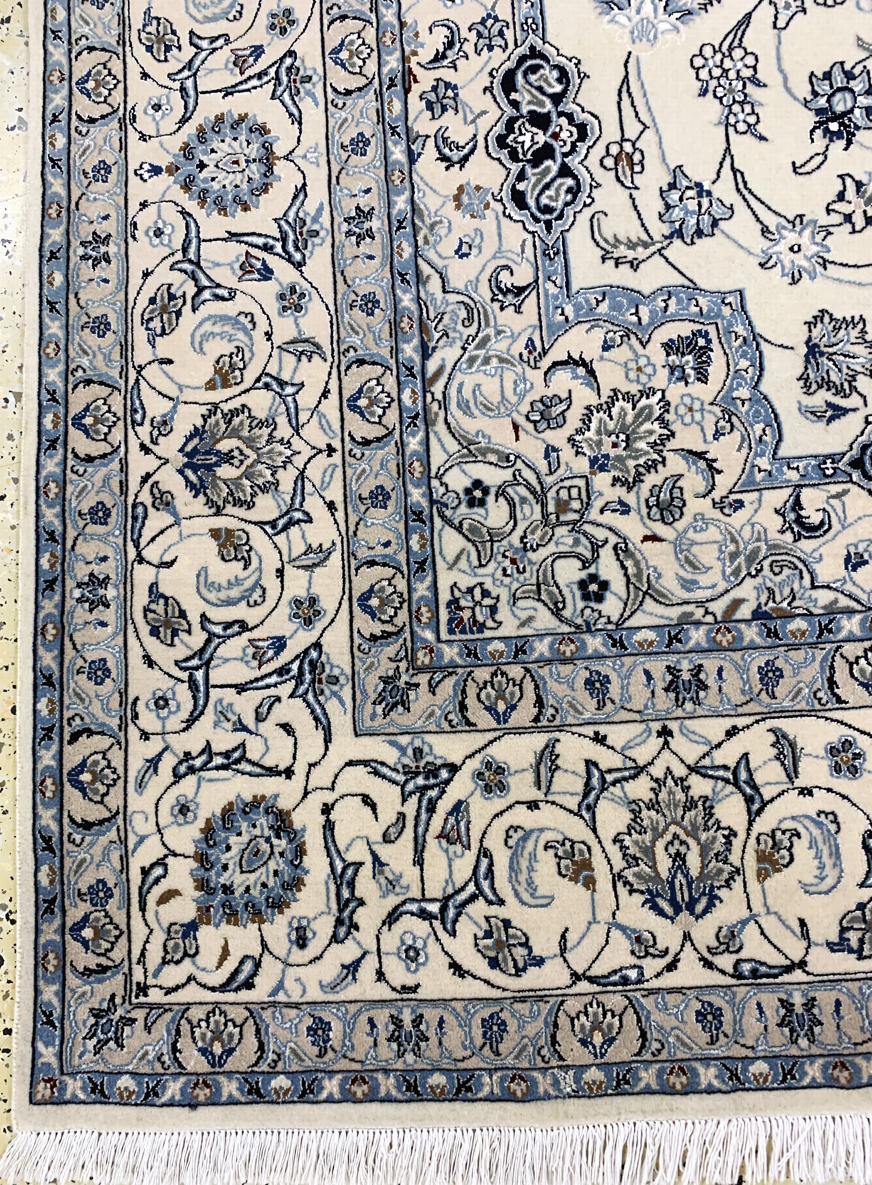 Detail i: Nain fein(6 La), Persien, Ende 20.Jhd, Korkwolle mit Seide, ca. 305 x 200 cm, ca. 800.000 Kn/qm, EHZ: 1-2