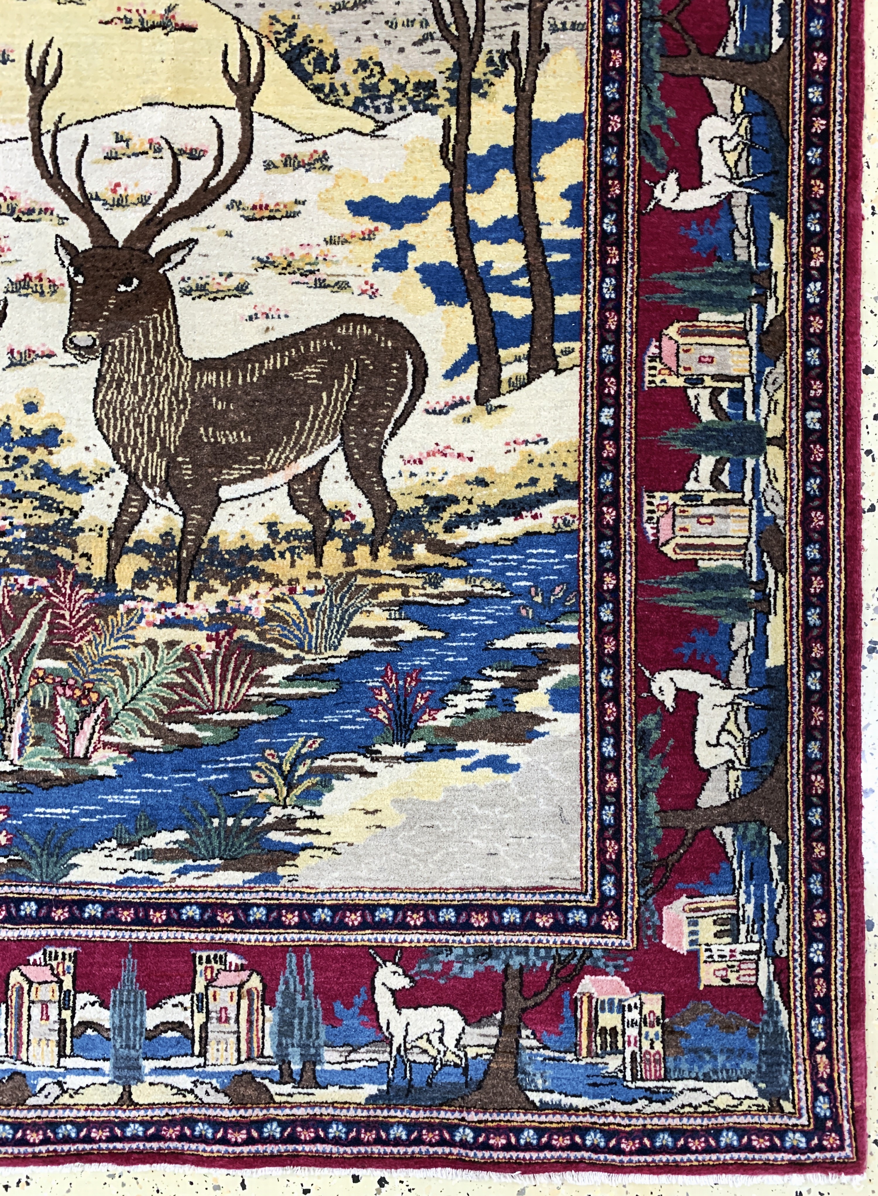 Detail a: Keschan alt, Persien, Anfang 20.Jhd, Wolle auf Baumwolle, ca. 217 x 135 cm, EHZ: 2