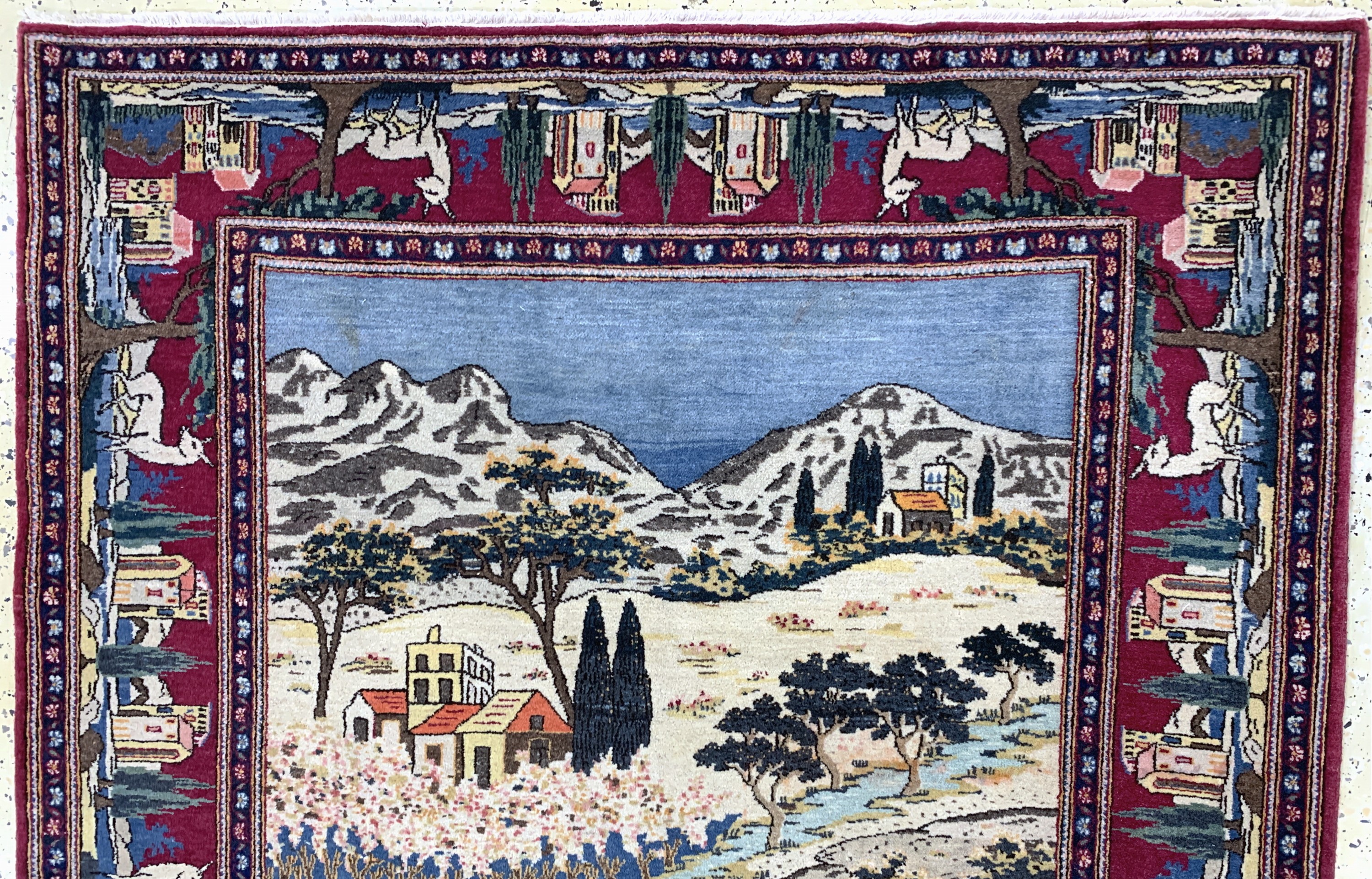 Detail c: Keschan alt, Persien, Anfang 20.Jhd, Wolle auf Baumwolle, ca. 217 x 135 cm, EHZ: 2