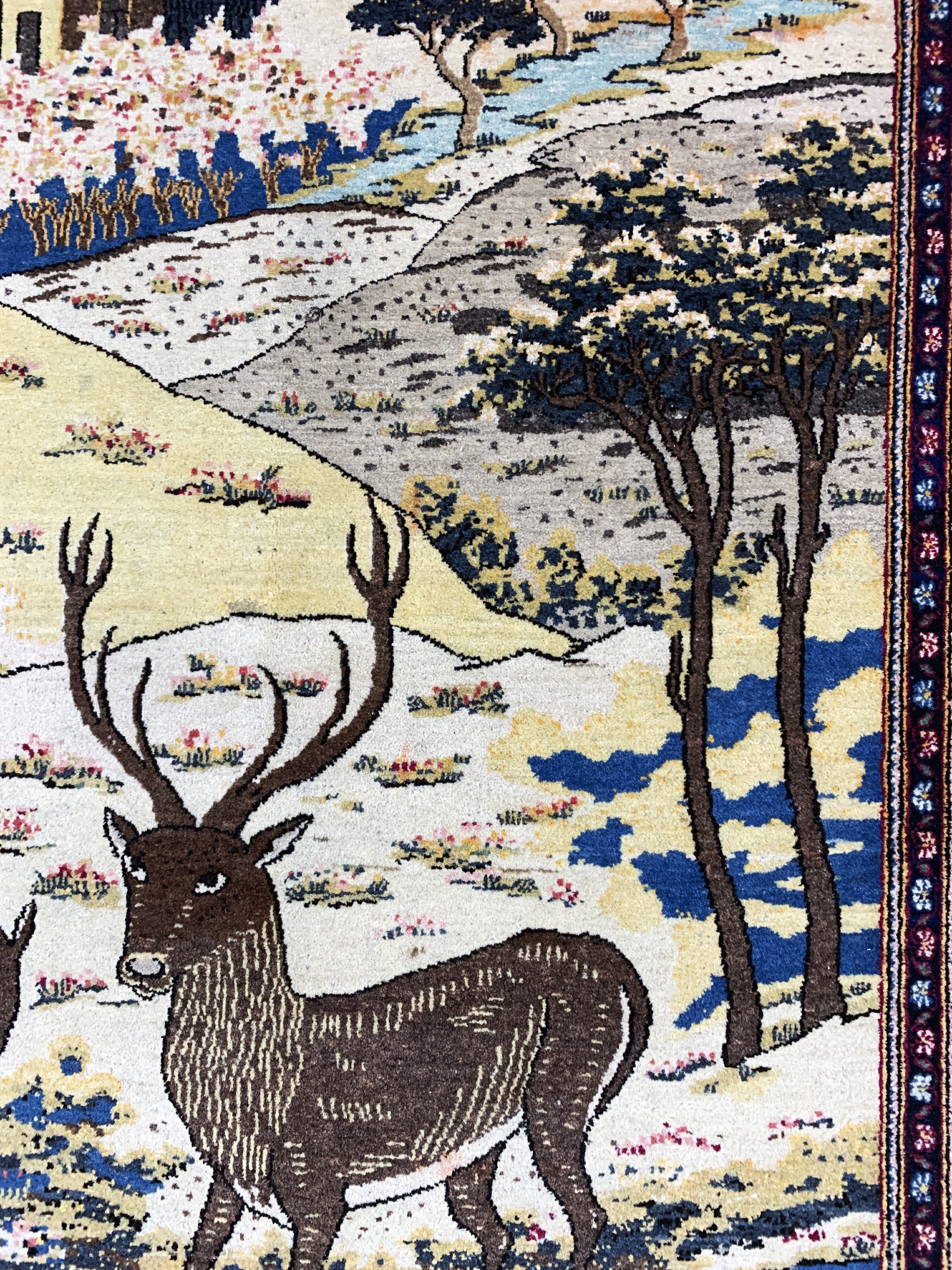 Detail d: Keschan alt, Persien, Anfang 20.Jhd, Wolle auf Baumwolle, ca. 217 x 135 cm, EHZ: 2