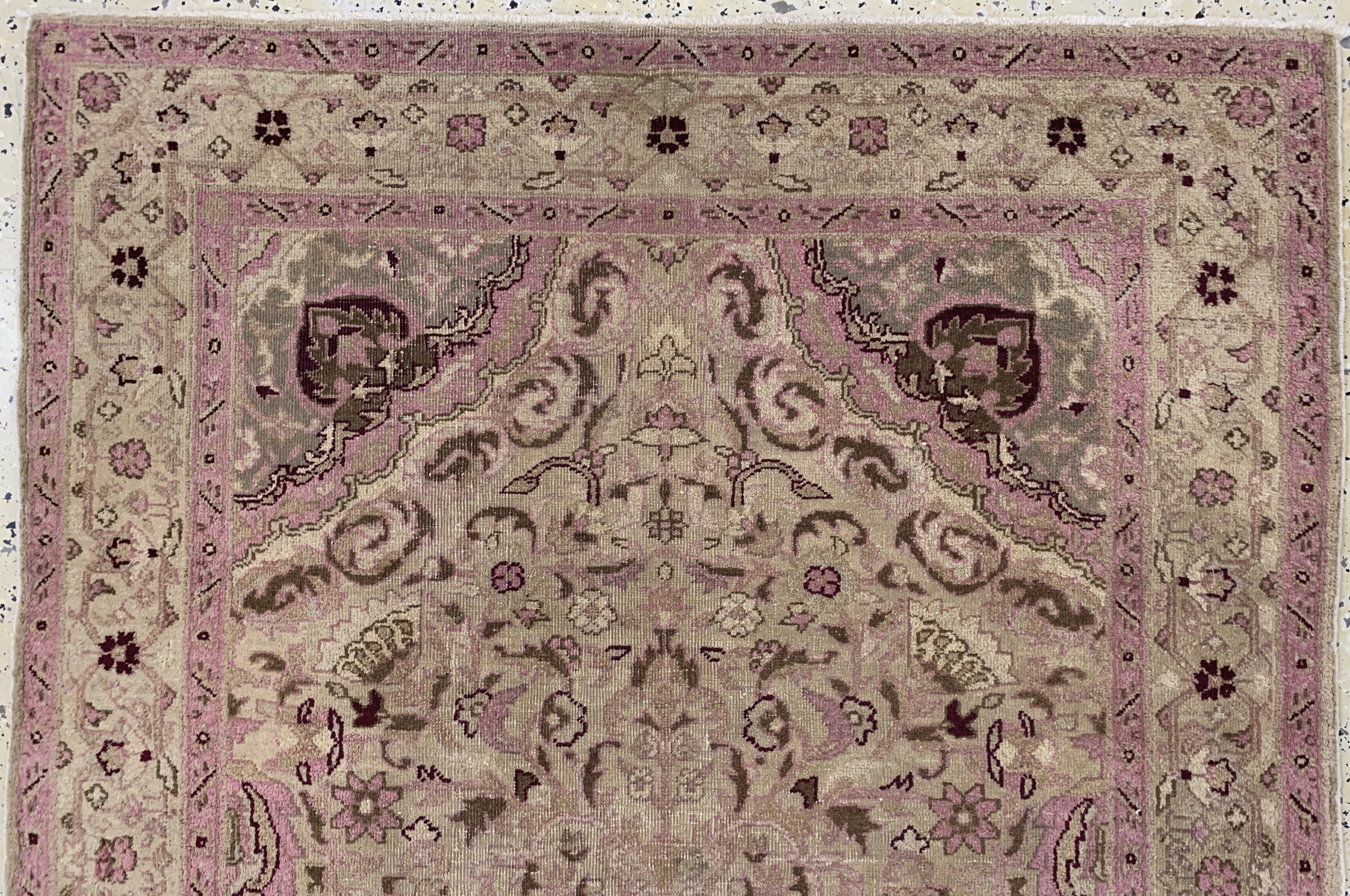 Detail a: Agra antik, Indien, um 1900, Wolle auf Baumwolle, ca. 240 x 125 cm, gereinigt, EHZ: 2
