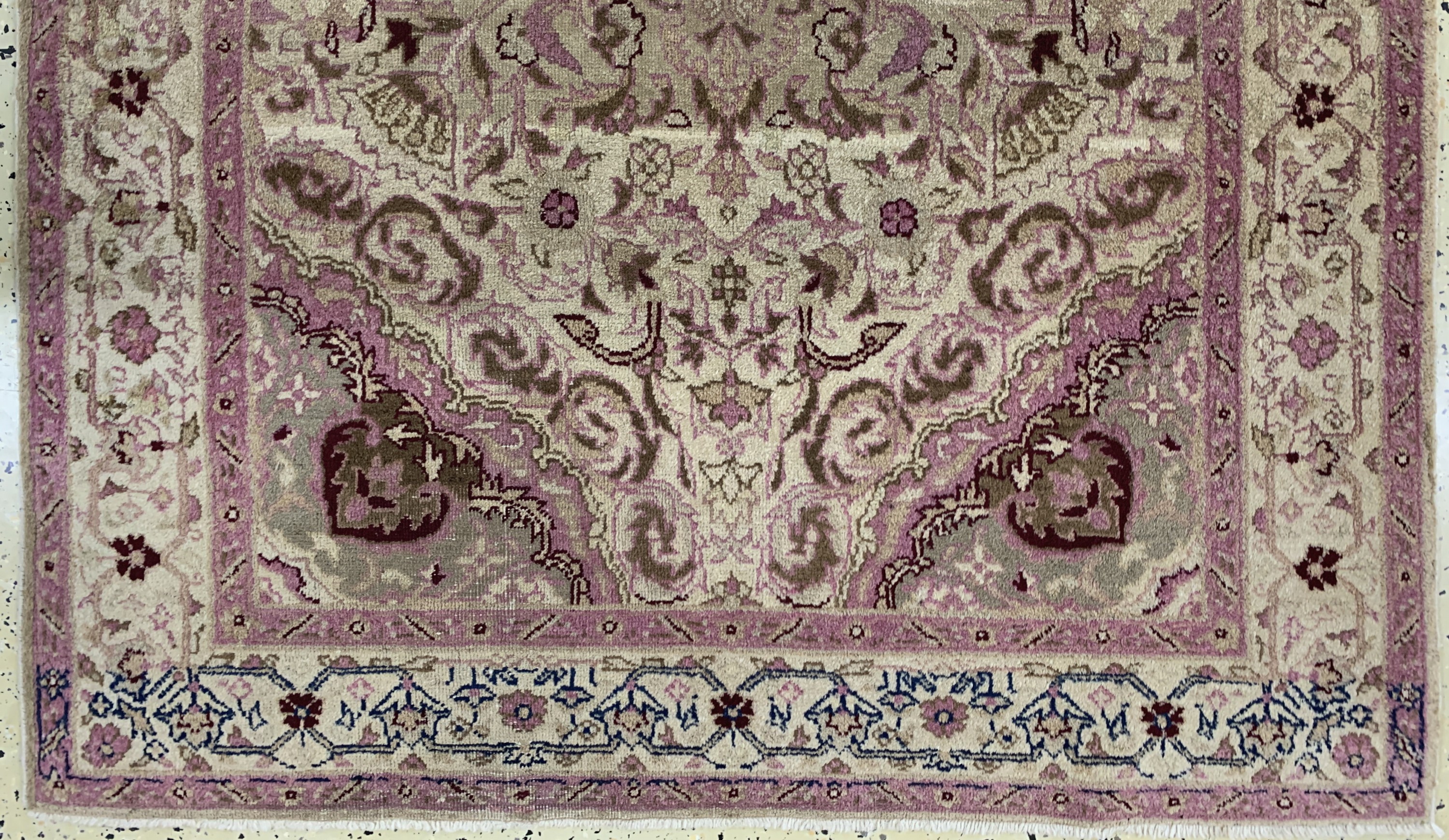 Detail c: Agra antik, Indien, um 1900, Wolle auf Baumwolle, ca. 240 x 125 cm, gereinigt, EHZ: 2