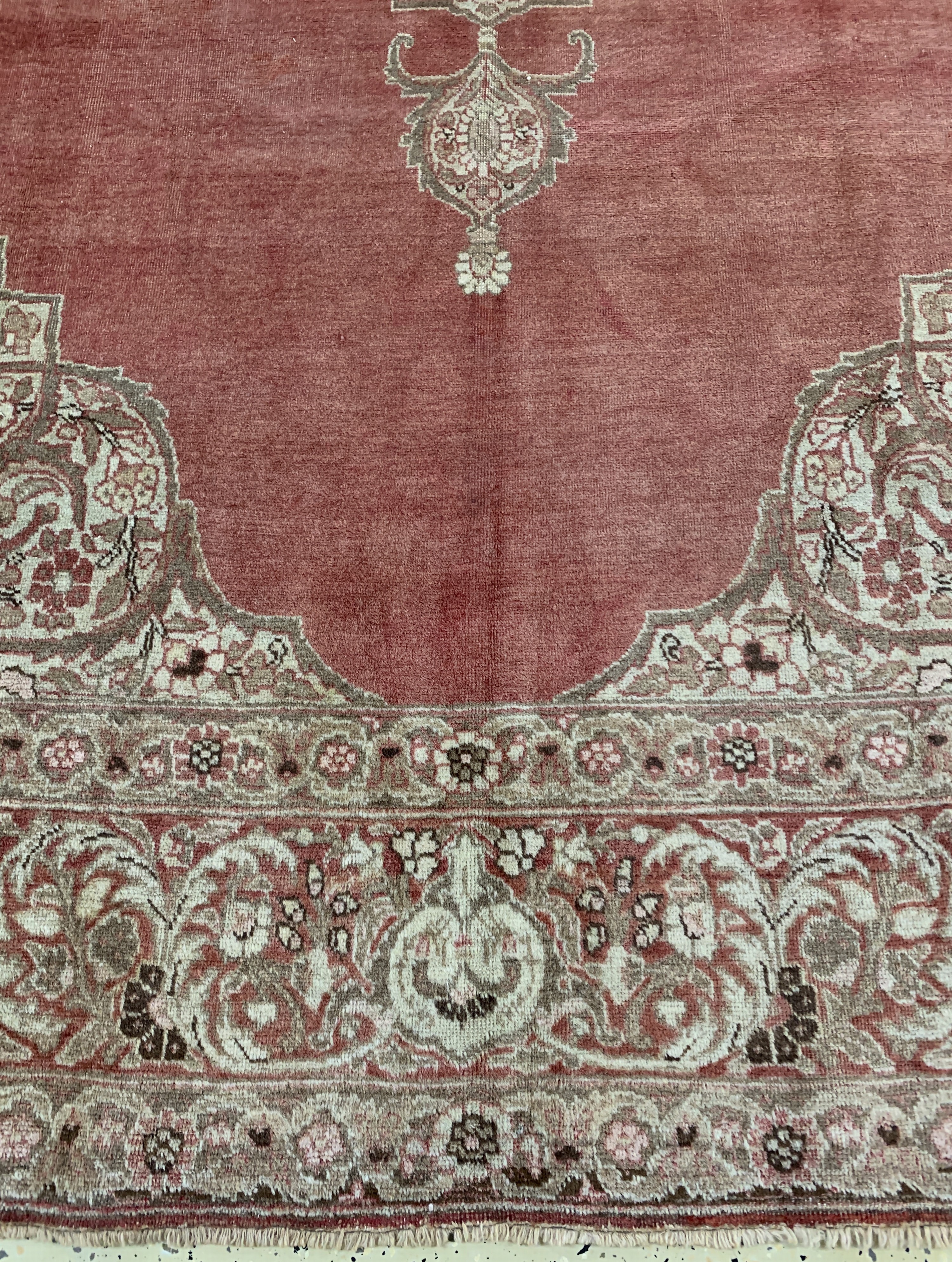 Detail b: Täbriz"Hadji-Jalili"antik, Persien, 19.Jhd,Wolle auf Baumwolle, ca. 343 x 230 cm, gereinigt, EHZ: 2-3