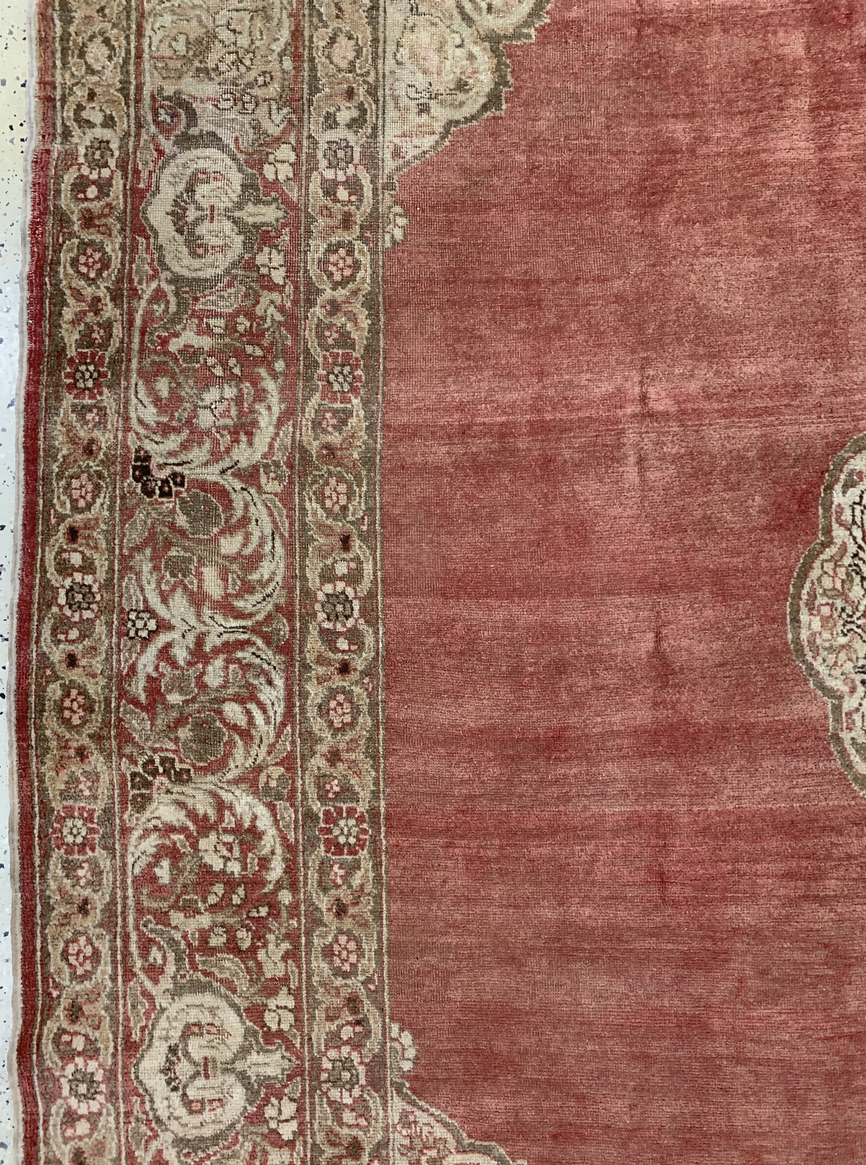 Detail d: Täbriz"Hadji-Jalili"antik, Persien, 19.Jhd,Wolle auf Baumwolle, ca. 343 x 230 cm, gereinigt, EHZ: 2-3
