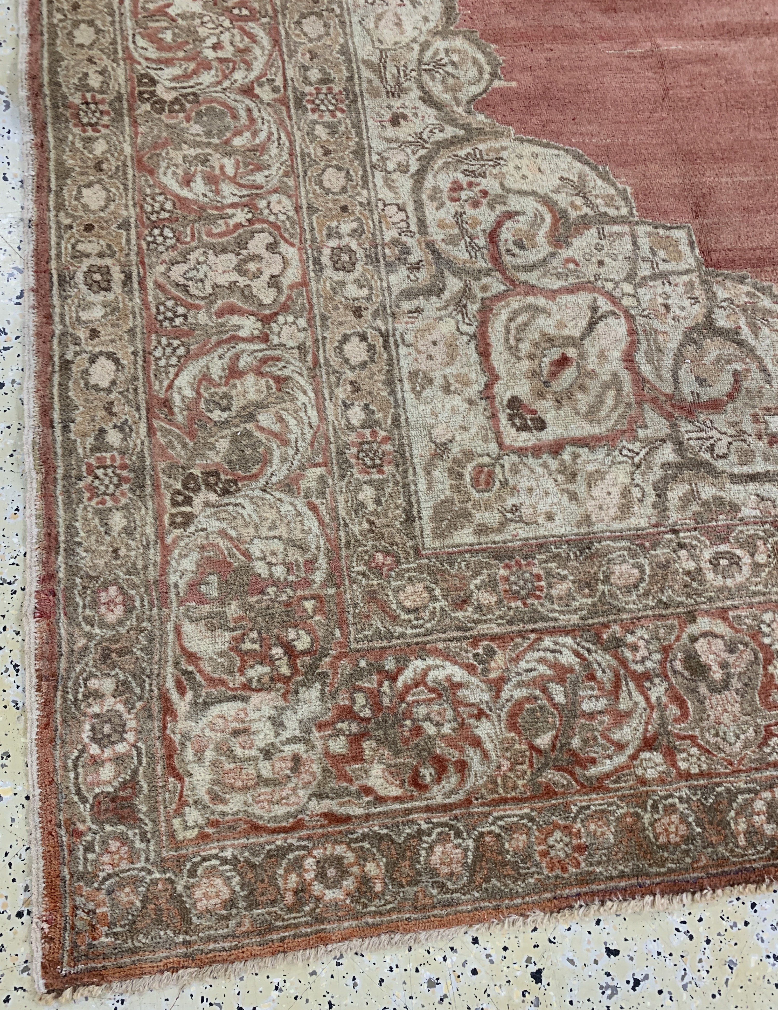 Detail i: Täbriz"Hadji-Jalili"antik, Persien, 19.Jhd,Wolle auf Baumwolle, ca. 343 x 230 cm, gereinigt, EHZ: 2-3