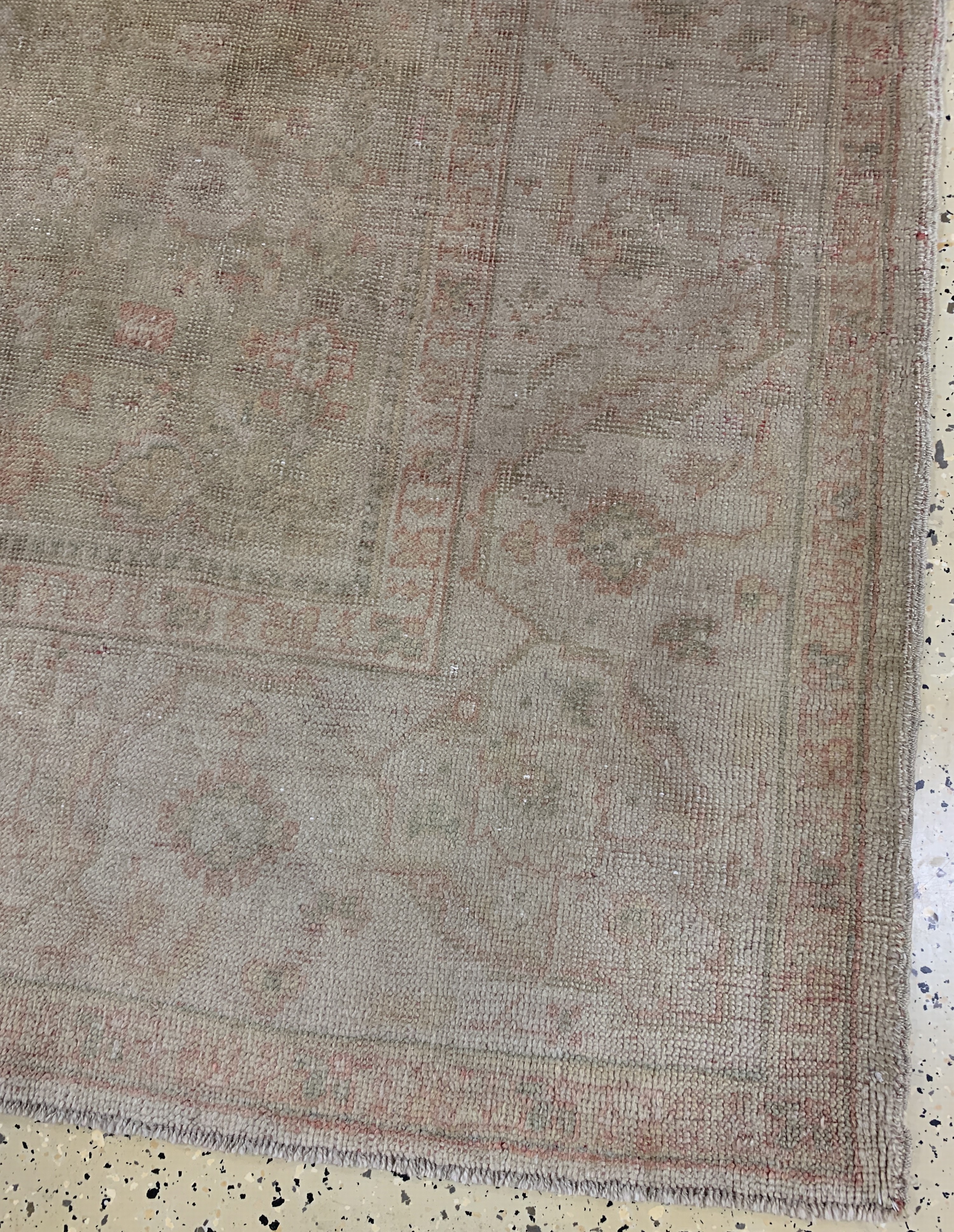 Detail a: Uschak antik, Türkei, 19.Jhd, Wolle auf Wolle, ca. 340 x 255 cm, EHZ: 3, (restauriert)