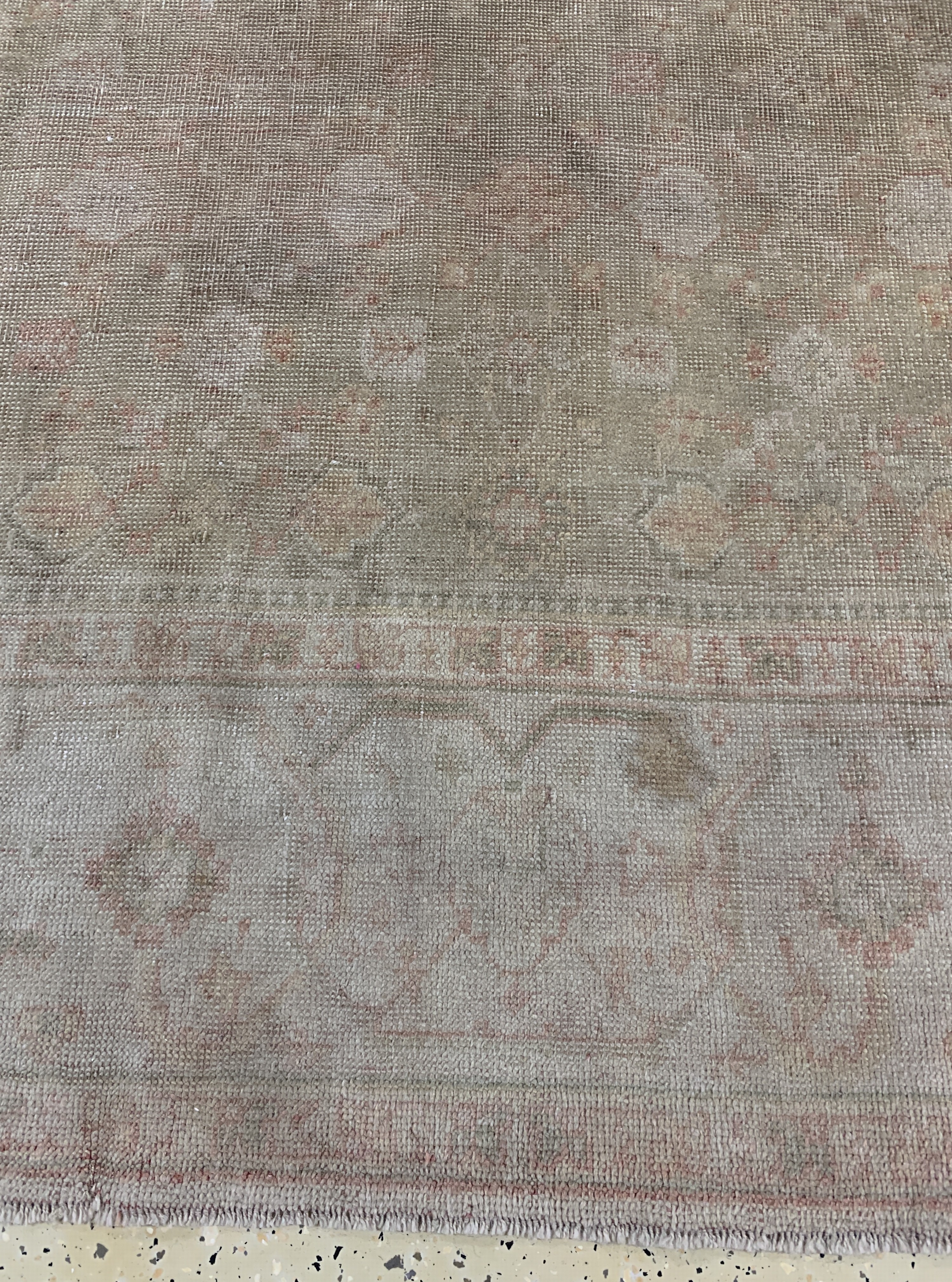 Detail b: Uschak antik, Türkei, 19.Jhd, Wolle auf Wolle, ca. 340 x 255 cm, EHZ: 3, (restauriert)