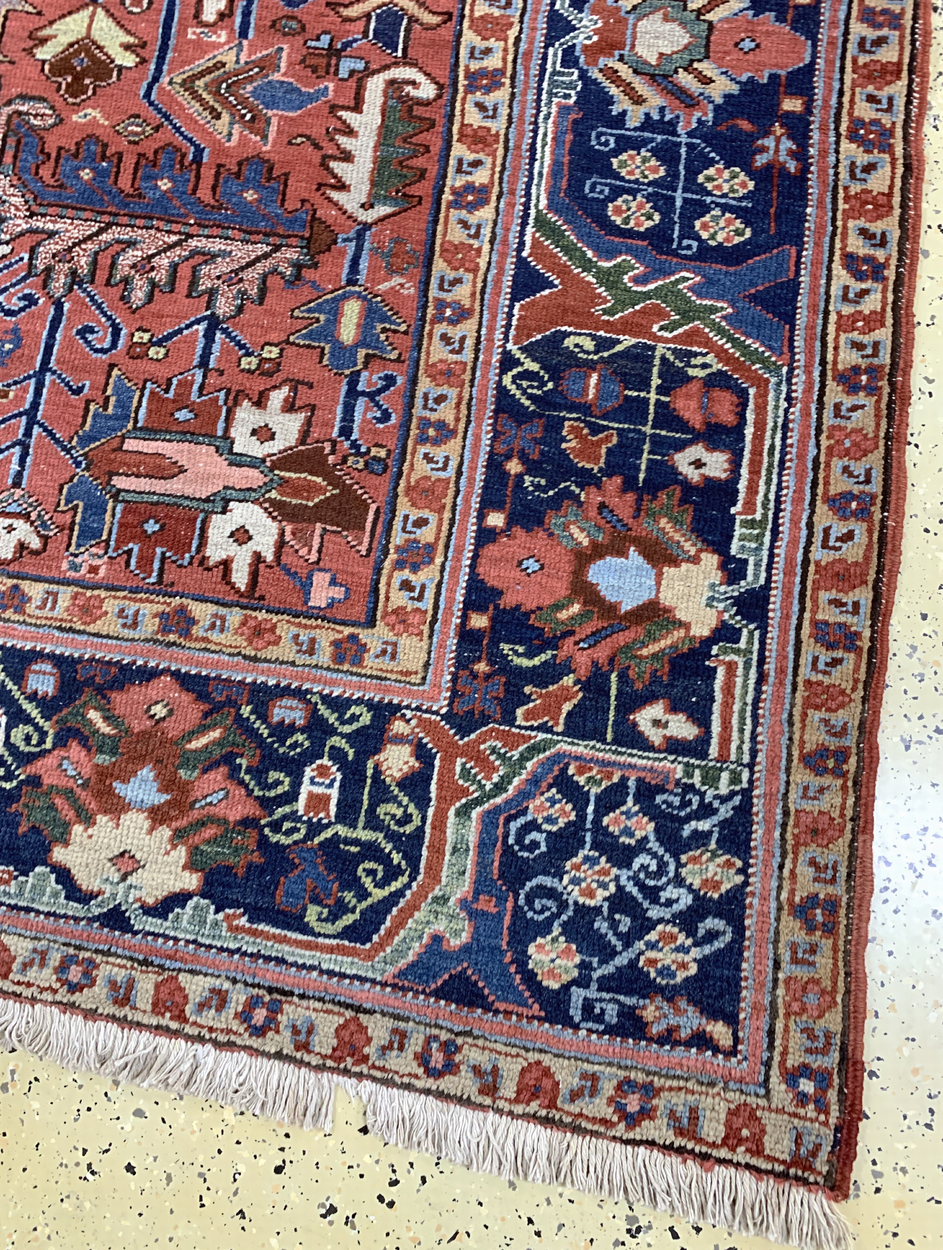 Detail a: Heriz antik, Persien, um 1900, Wolle auf Baumwolle, ca. 325 x 240 cm, gereinigt, EHZ: 2
