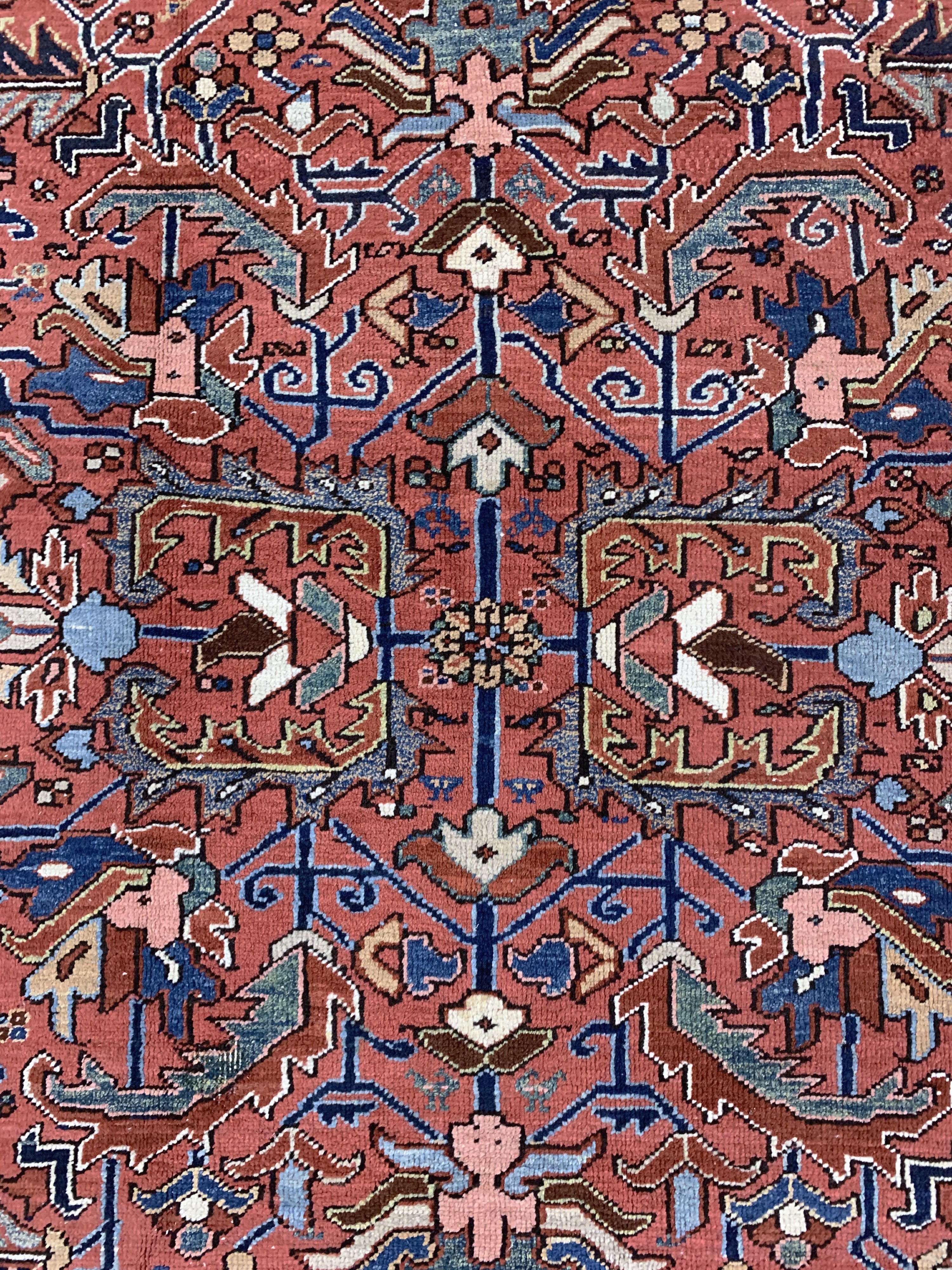 Detail e: Heriz antik, Persien, um 1900, Wolle auf Baumwolle, ca. 325 x 240 cm, gereinigt, EHZ: 2