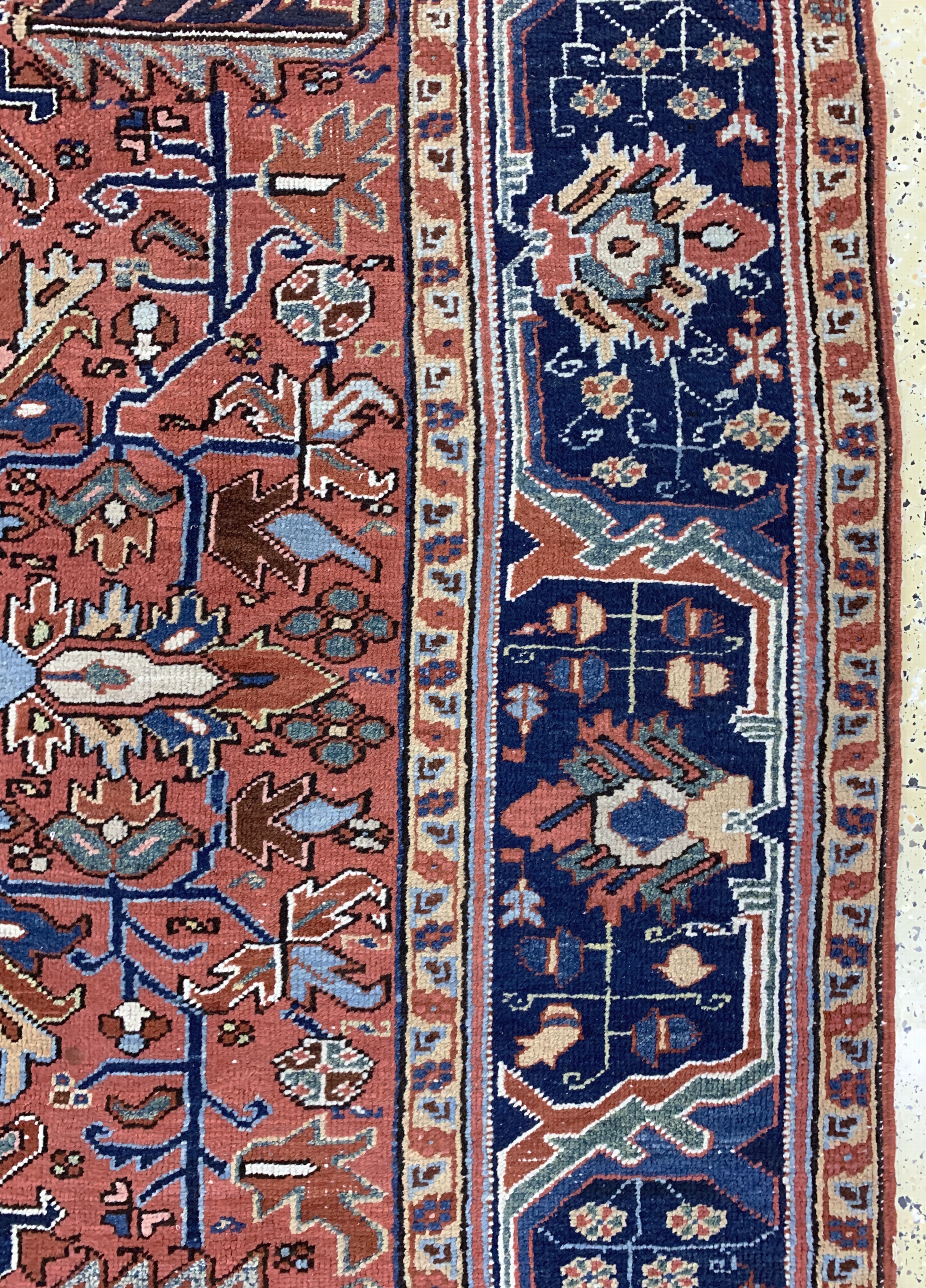 Detail f: Heriz antik, Persien, um 1900, Wolle auf Baumwolle, ca. 325 x 240 cm, gereinigt, EHZ: 2
