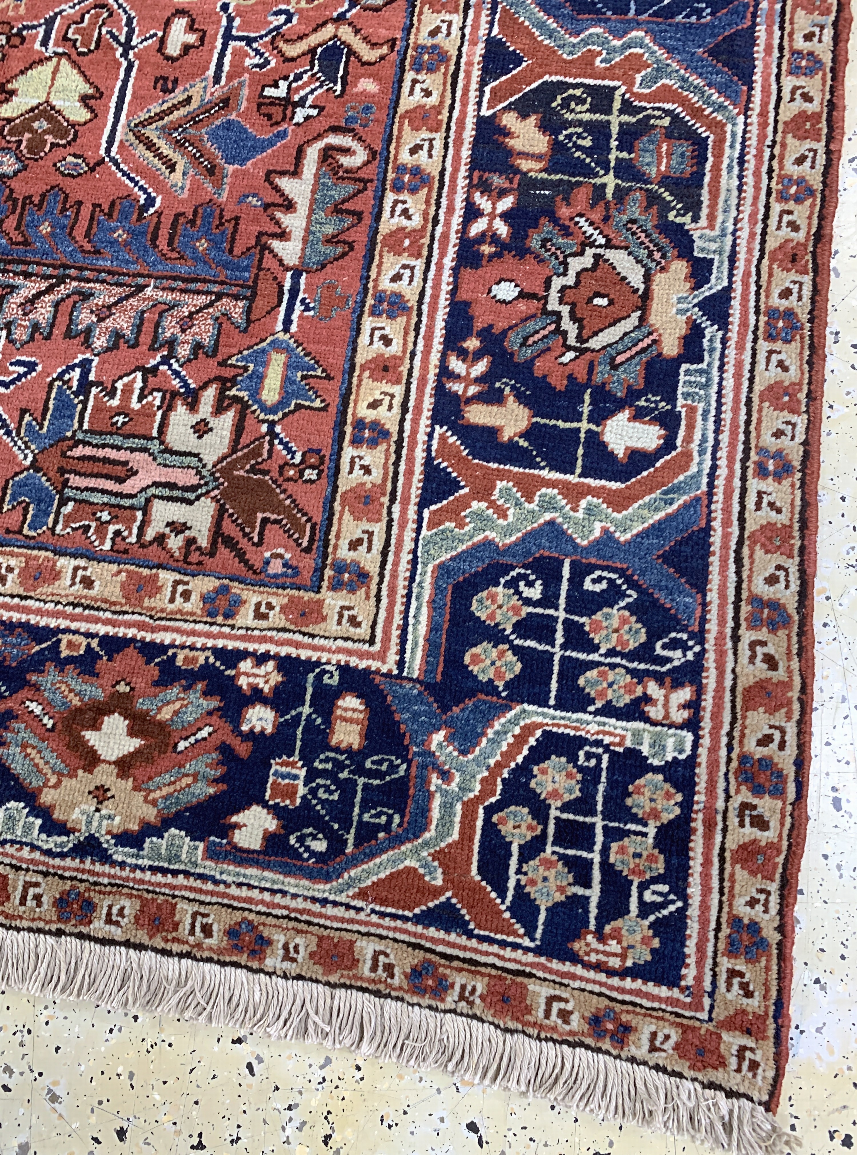 Detail g: Heriz antik, Persien, um 1900, Wolle auf Baumwolle, ca. 325 x 240 cm, gereinigt, EHZ: 2