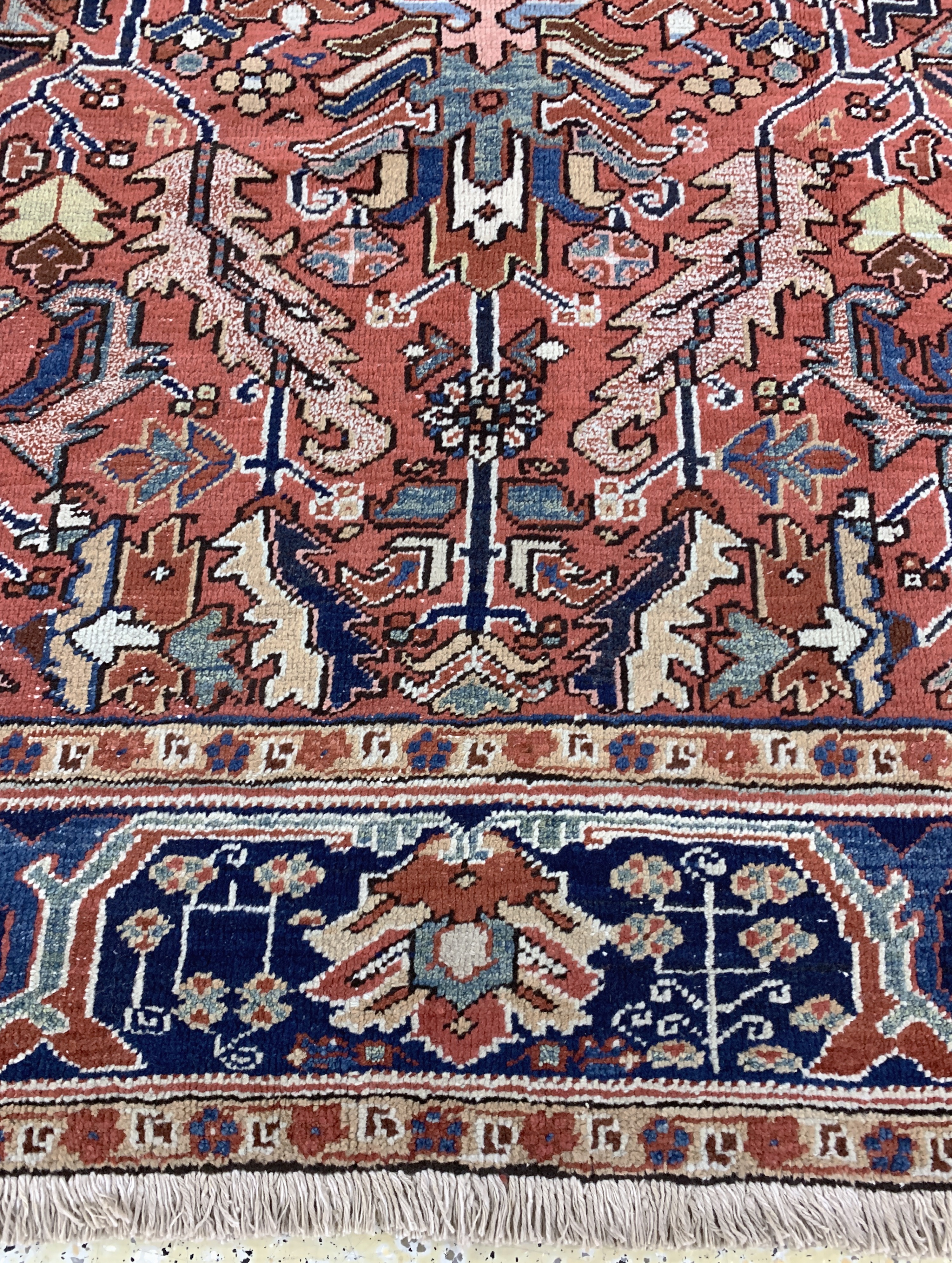 Detail h: Heriz antik, Persien, um 1900, Wolle auf Baumwolle, ca. 325 x 240 cm, gereinigt, EHZ: 2