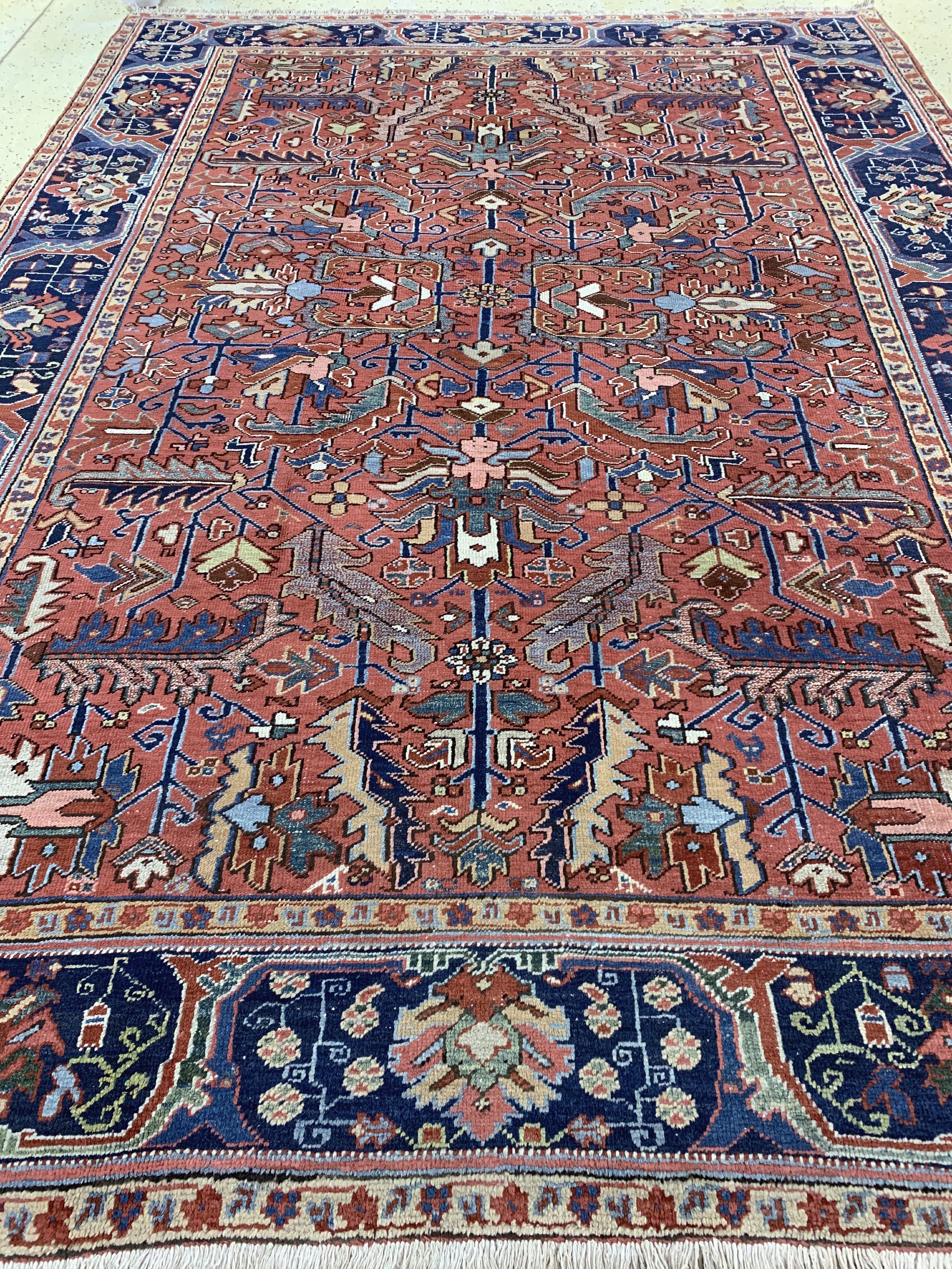 Detail j: Heriz antik, Persien, um 1900, Wolle auf Baumwolle, ca. 325 x 240 cm, gereinigt, EHZ: 2