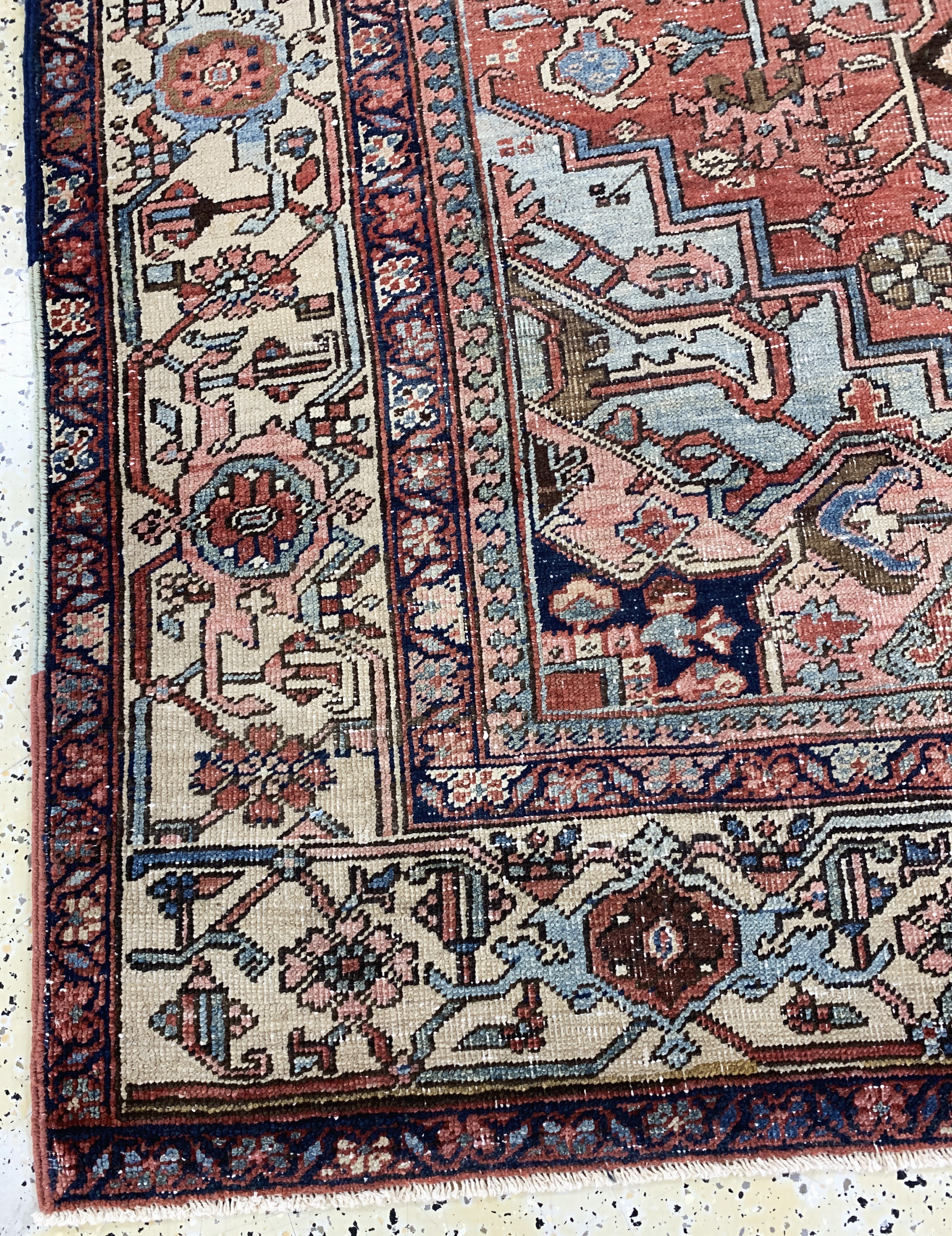 Detail f: Heriz antik, Persien, um 1900, Wolle auf Baumwolle, ca. 293 x 198 cm, EHZ: 3