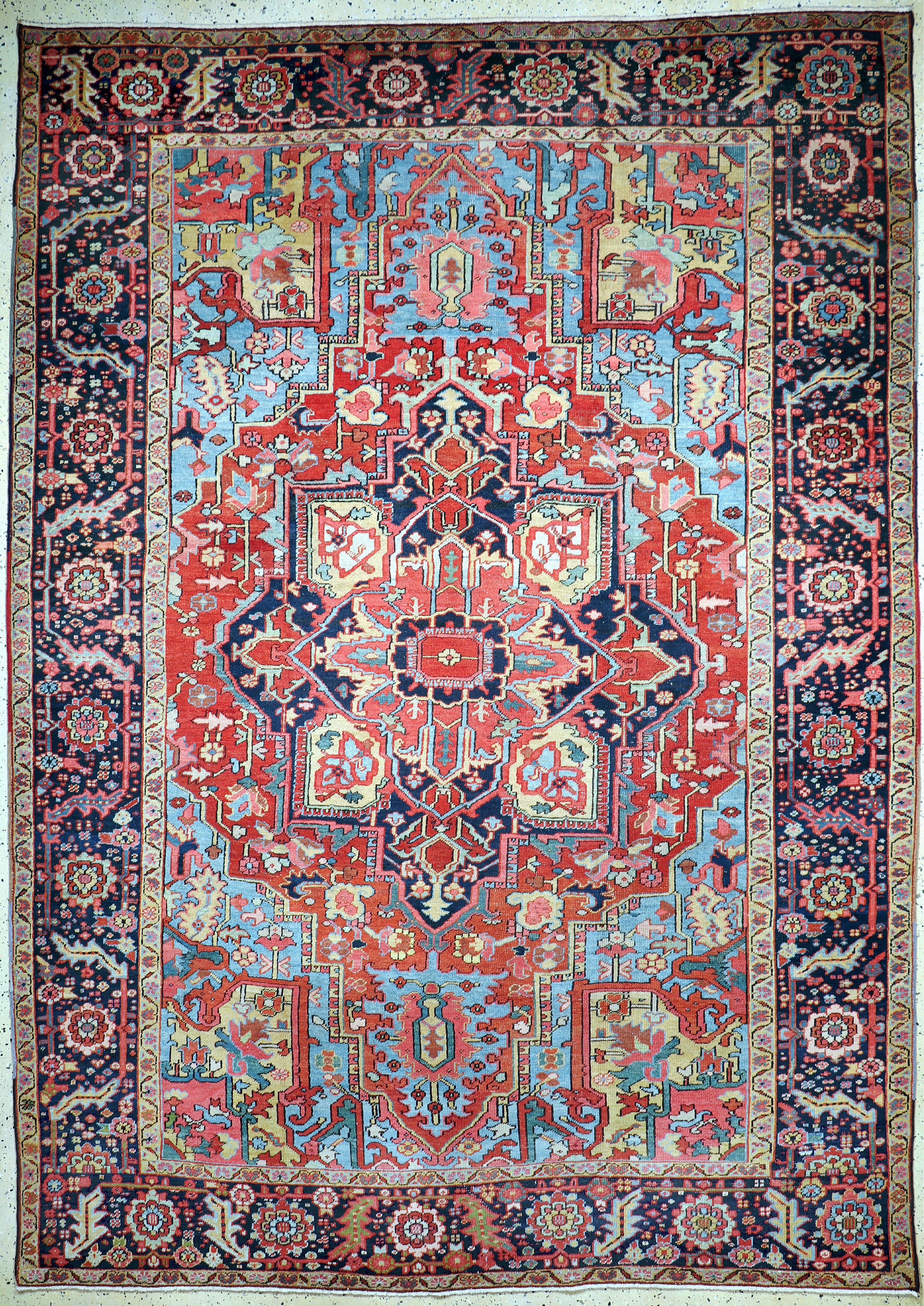 Image 27112516 - Heriz antik, Persien, um 1900, Wolle auf Baumwolle, ca. 360 x 255 cm, gereinigt, EHZ: 2 ...