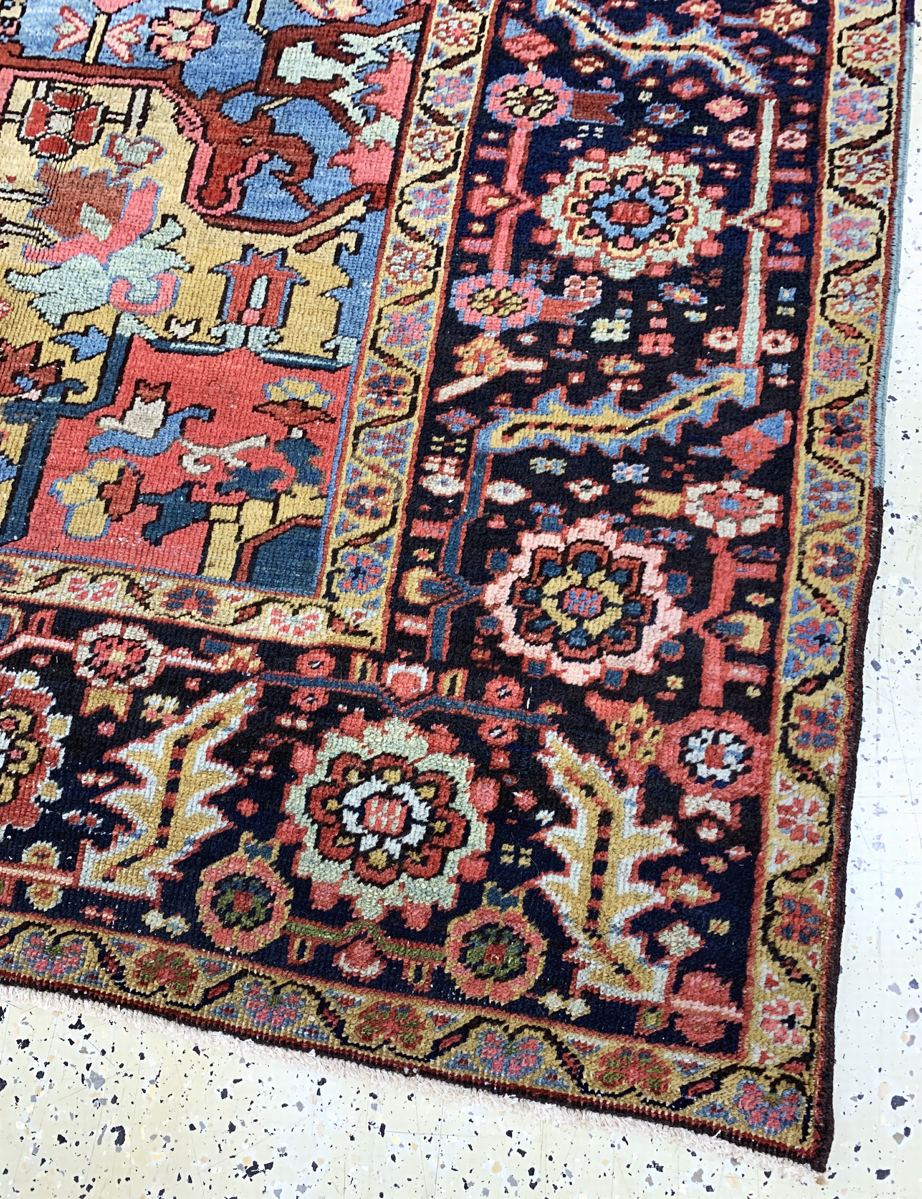 Detail g: Heriz antik, Persien, um 1900, Wolle auf Baumwolle, ca. 360 x 255 cm, gereinigt, EHZ: 2