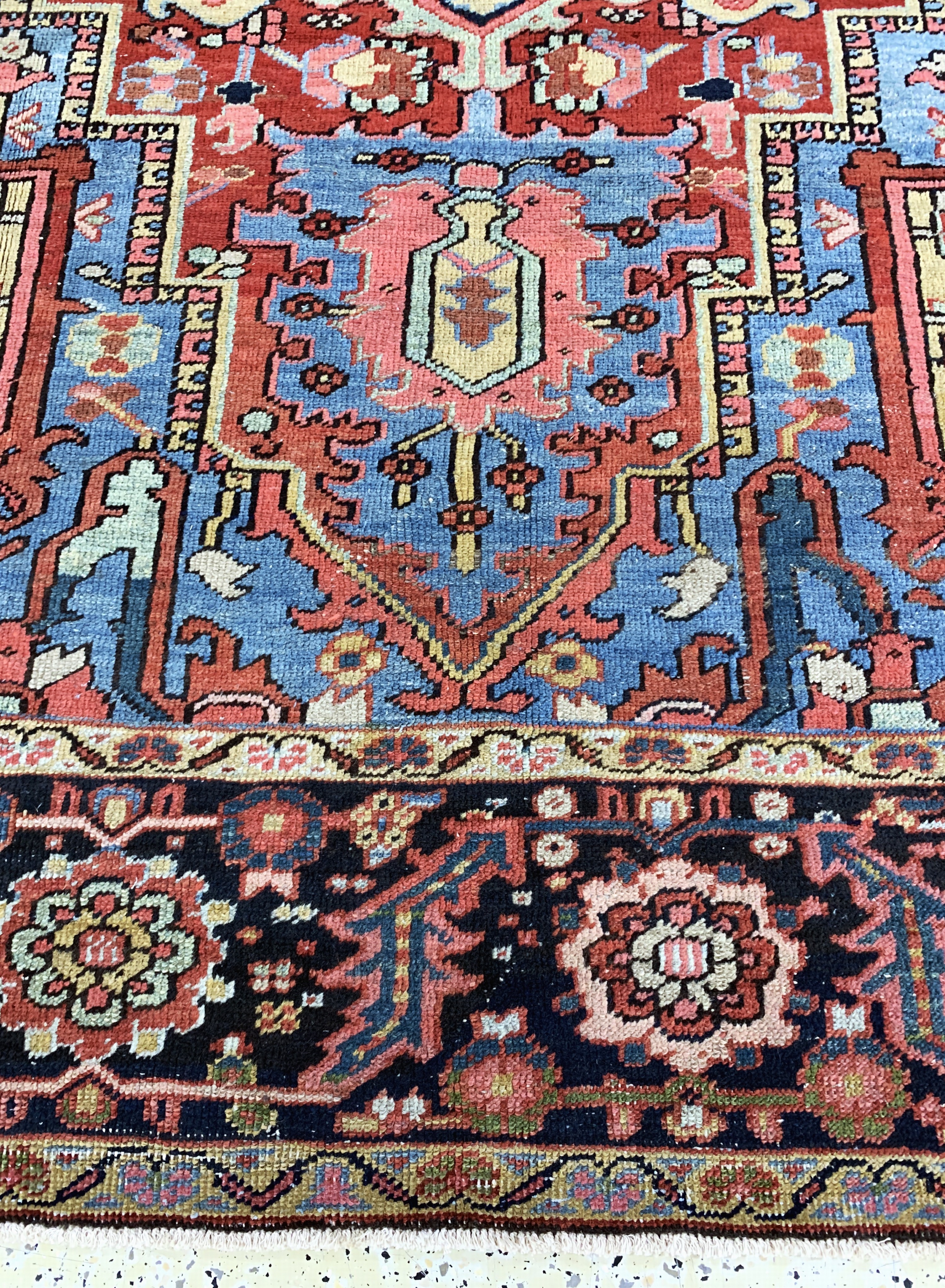 Detail h: Heriz antik, Persien, um 1900, Wolle auf Baumwolle, ca. 360 x 255 cm, gereinigt, EHZ: 2