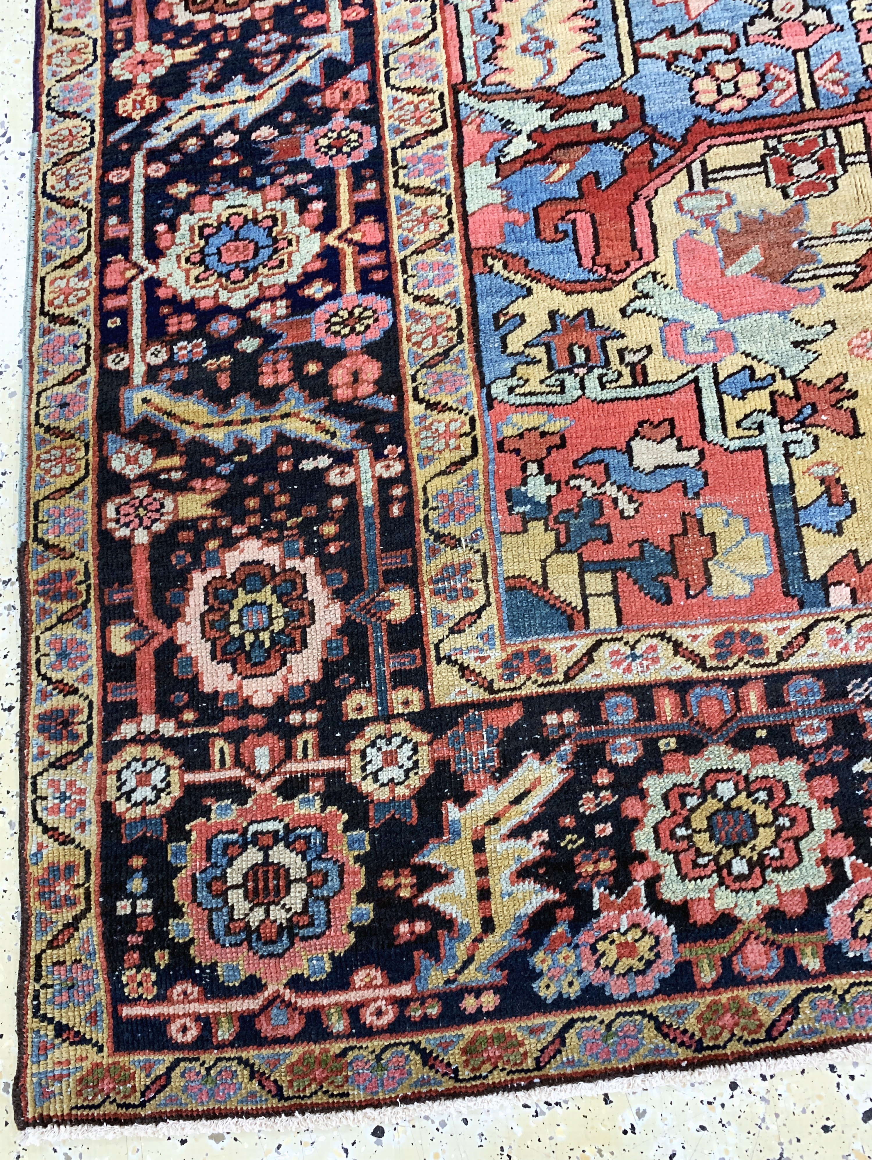 Detail i: Heriz antik, Persien, um 1900, Wolle auf Baumwolle, ca. 360 x 255 cm, gereinigt, EHZ: 2