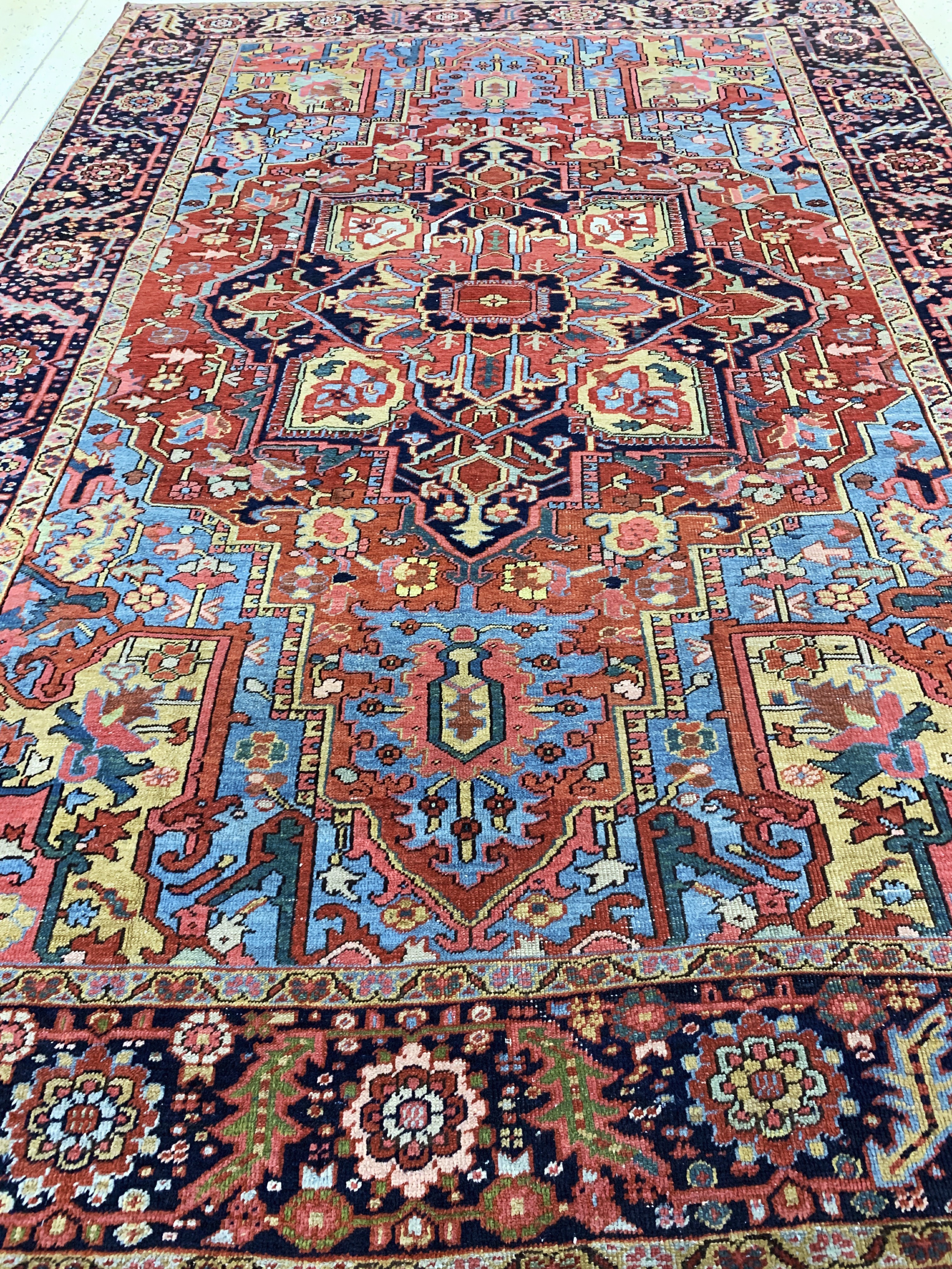 Detail j: Heriz antik, Persien, um 1900, Wolle auf Baumwolle, ca. 360 x 255 cm, gereinigt, EHZ: 2