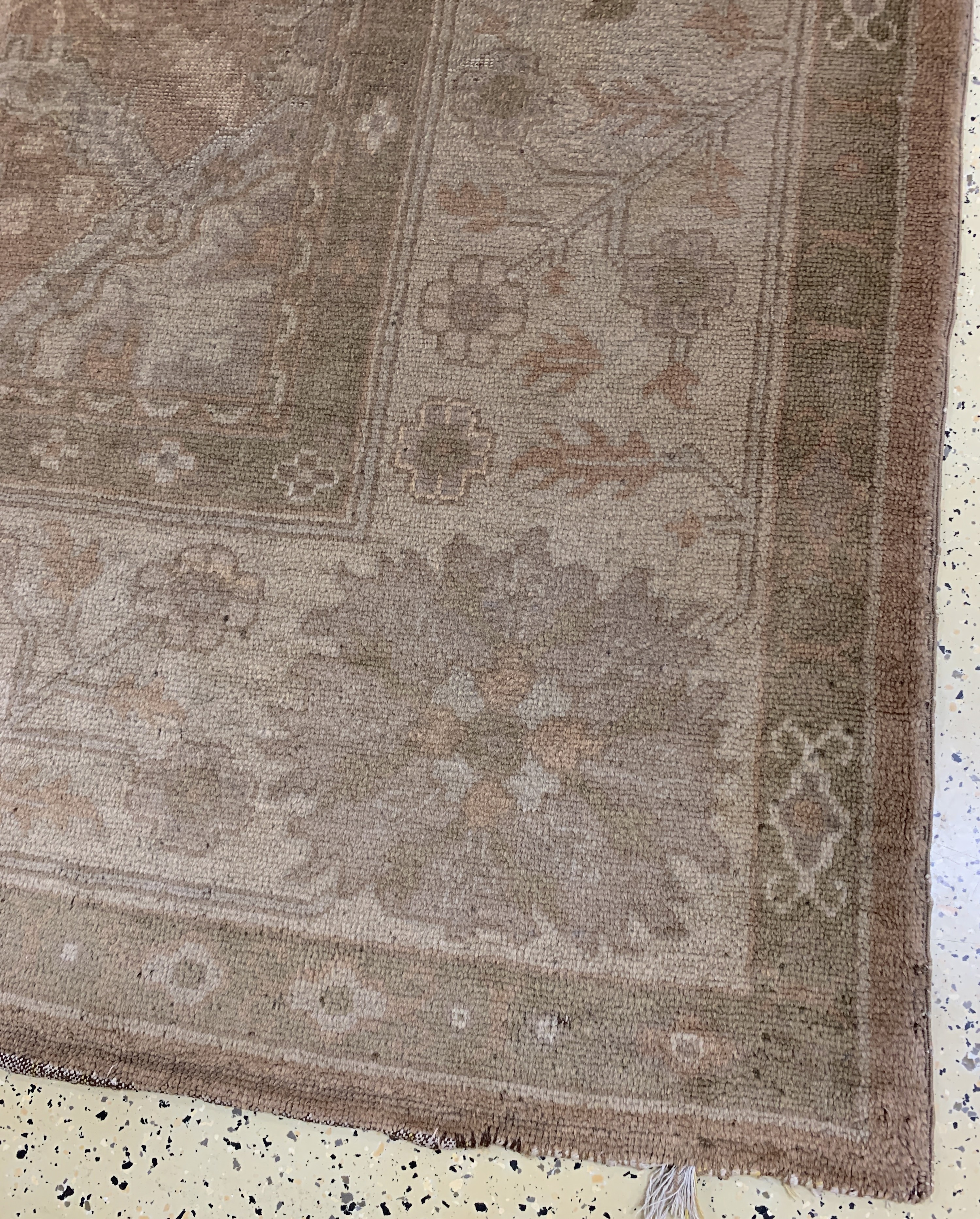 Detail a: Uschak antik, Türkei, um 1900, Wolle auf Baumwolle, ca. 330 x 305 cm, gereinigt, EHZ: 2