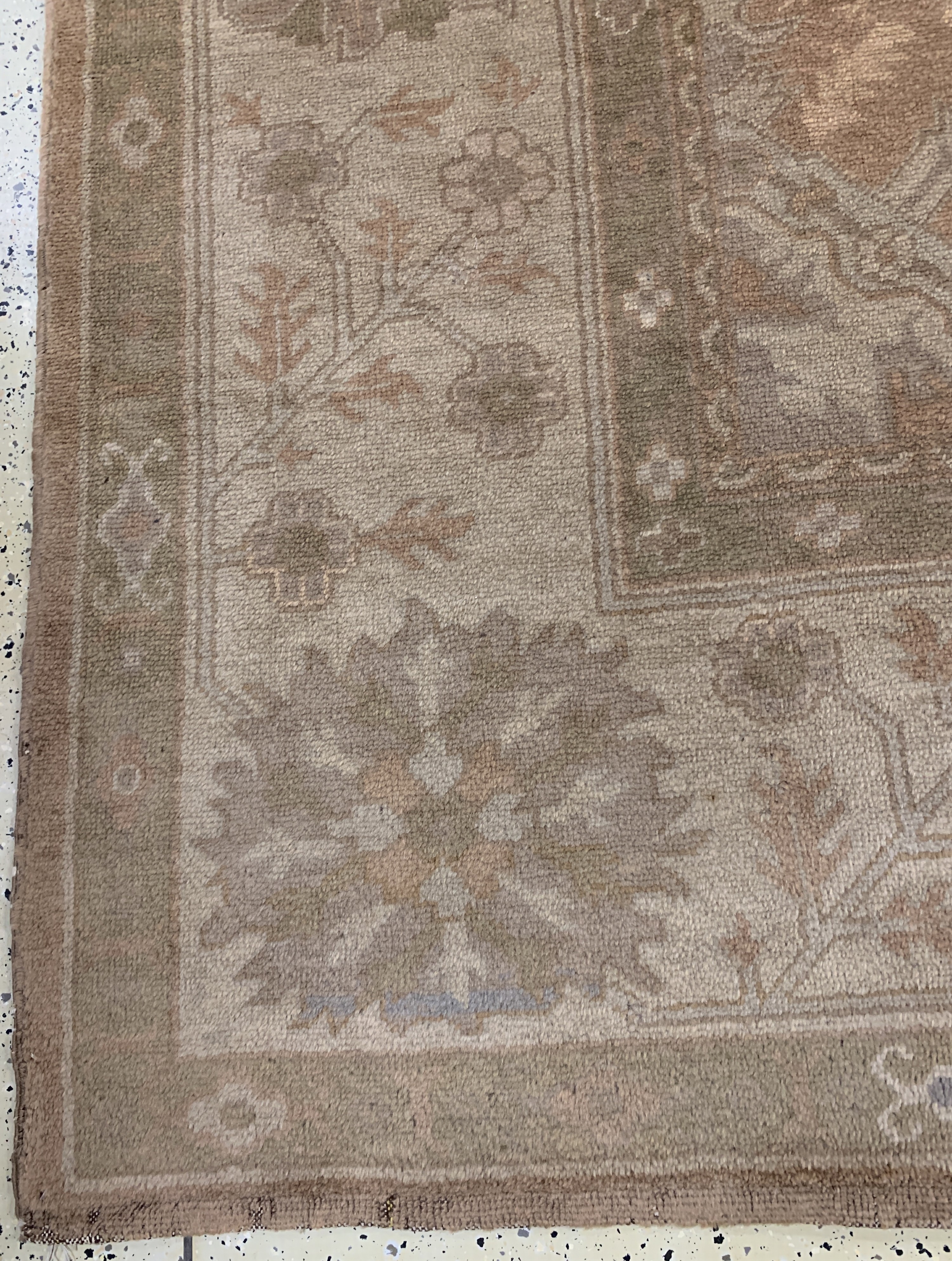 Detail d: Uschak antik, Türkei, um 1900, Wolle auf Baumwolle, ca. 330 x 305 cm, gereinigt, EHZ: 2