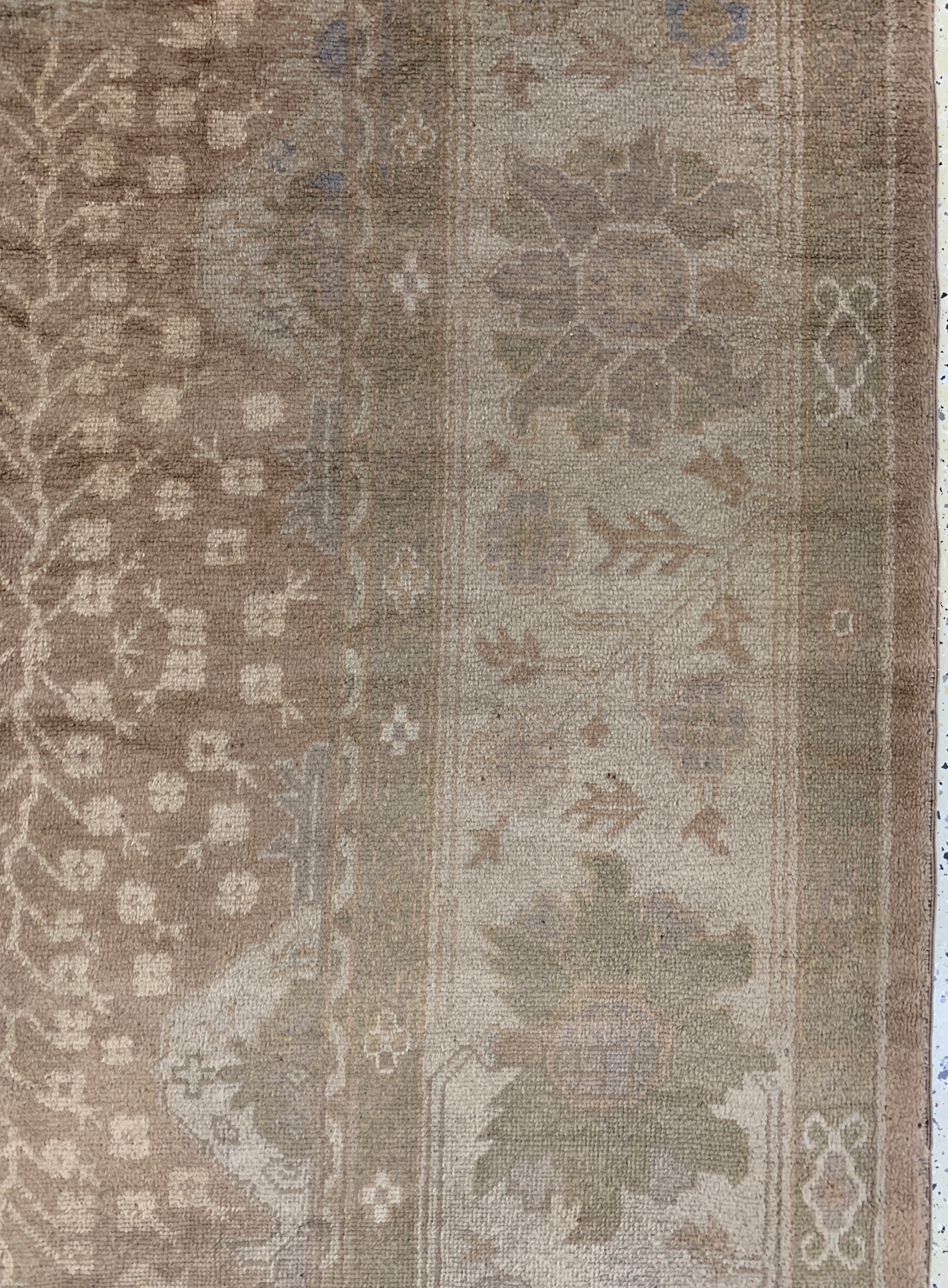 Detail g: Uschak antik, Türkei, um 1900, Wolle auf Baumwolle, ca. 330 x 305 cm, gereinigt, EHZ: 2
