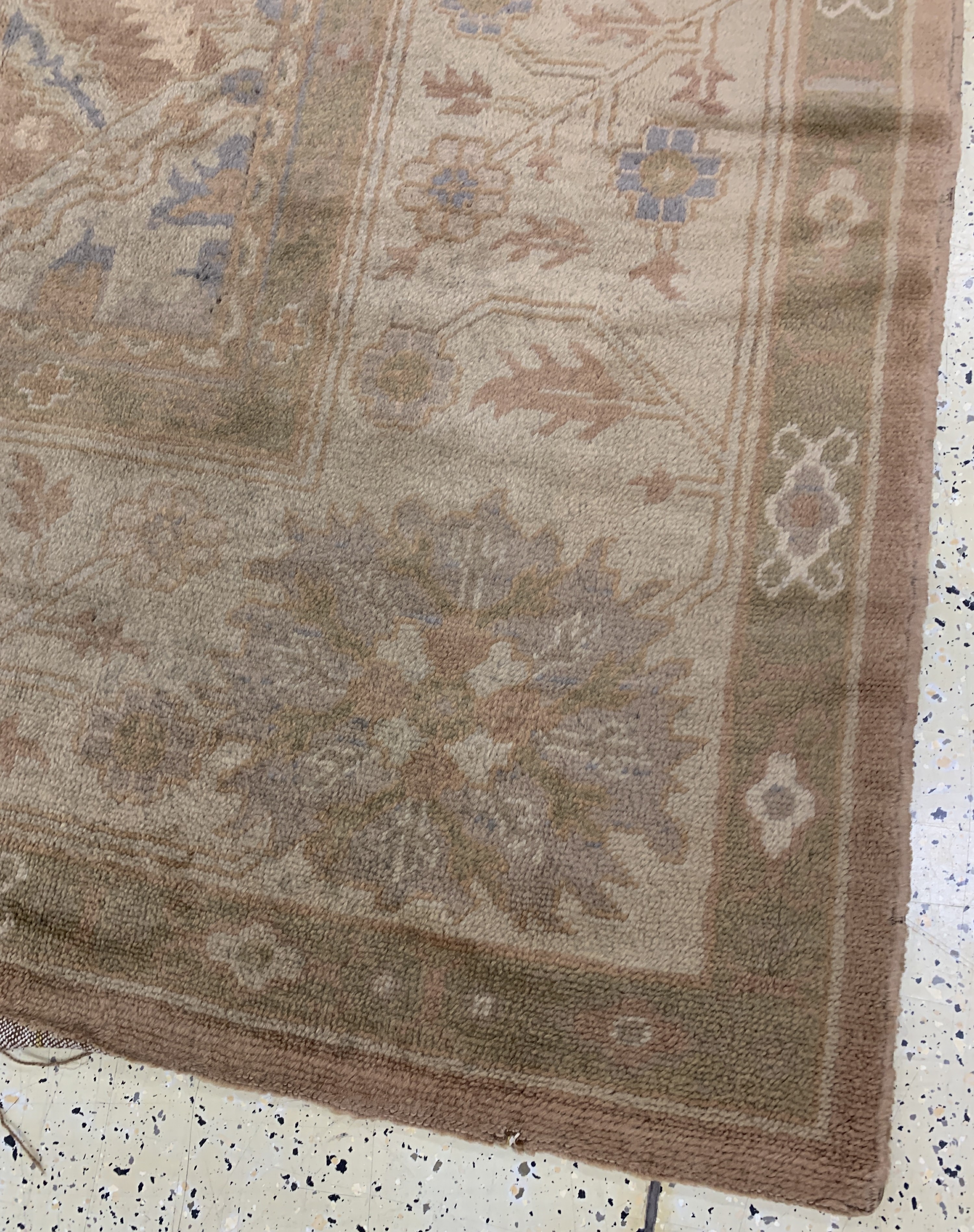 Detail h: Uschak antik, Türkei, um 1900, Wolle auf Baumwolle, ca. 330 x 305 cm, gereinigt, EHZ: 2