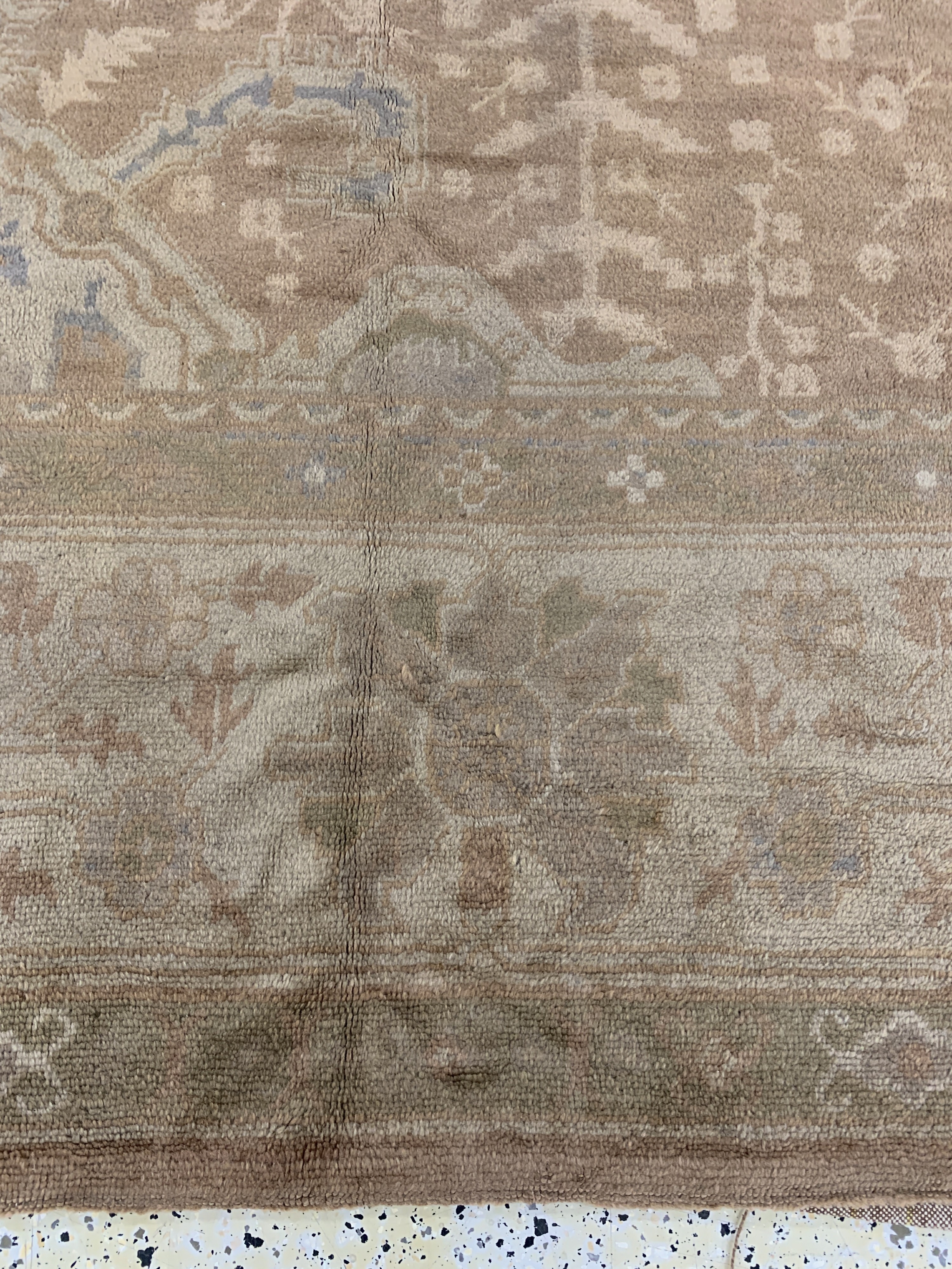 Detail j: Uschak antik, Türkei, um 1900, Wolle auf Baumwolle, ca. 330 x 305 cm, gereinigt, EHZ: 2