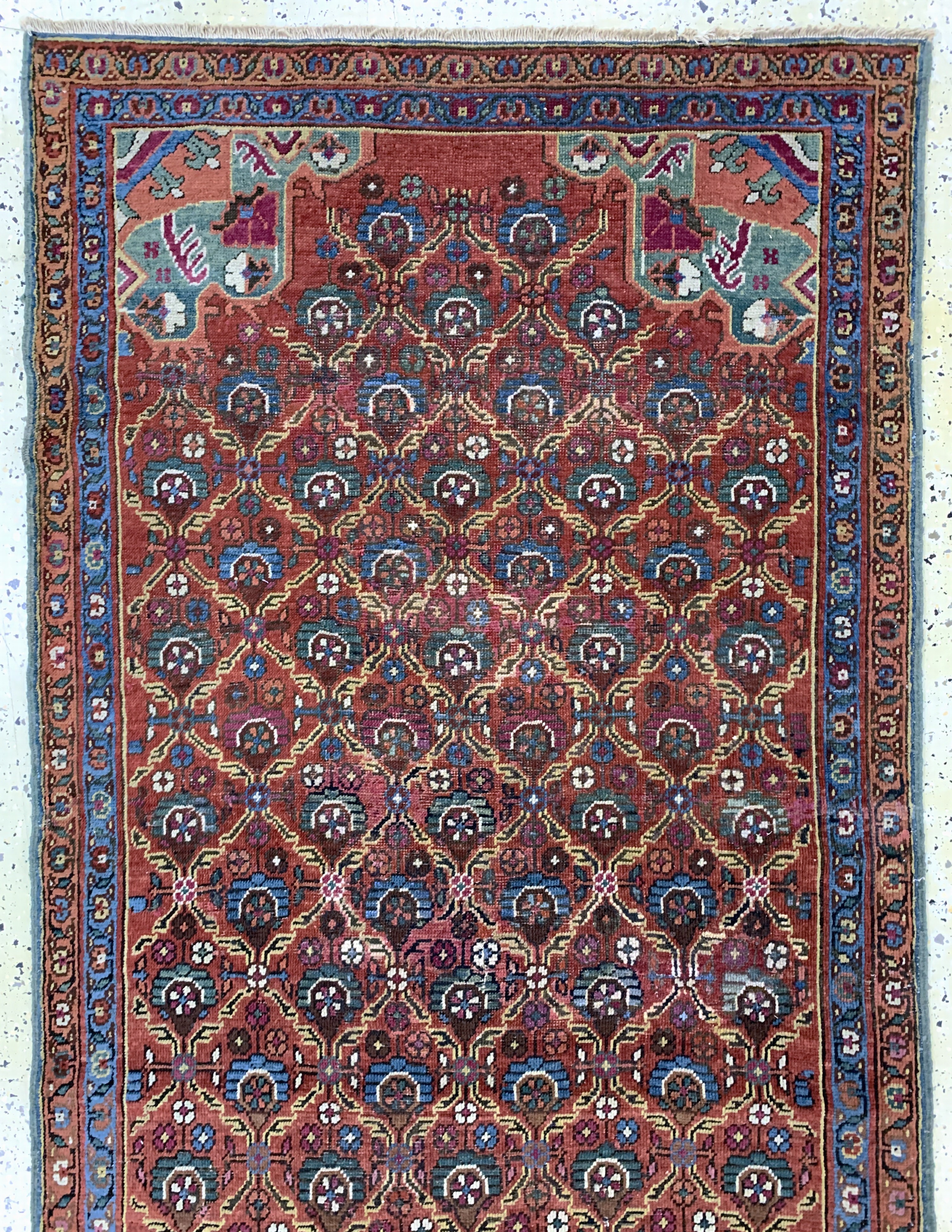 Detail a: Bakhschaisch antik, Persien, 19.Jhd, Wolle auf Baumwolle, ca. 343 x 110 cm, EHZ: 2