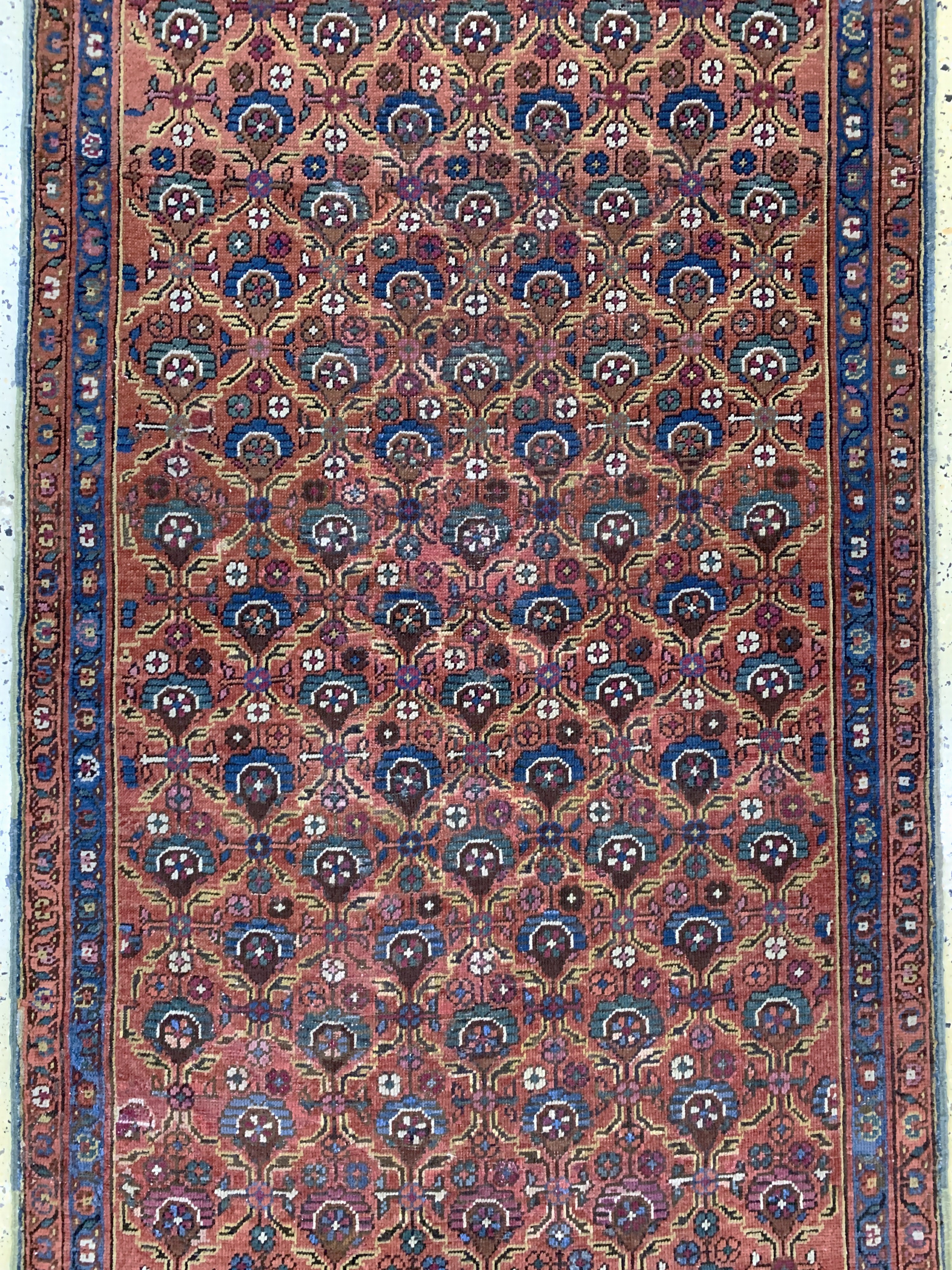 Detail c: Bakhschaisch antik, Persien, 19.Jhd, Wolle auf Baumwolle, ca. 343 x 110 cm, EHZ: 2