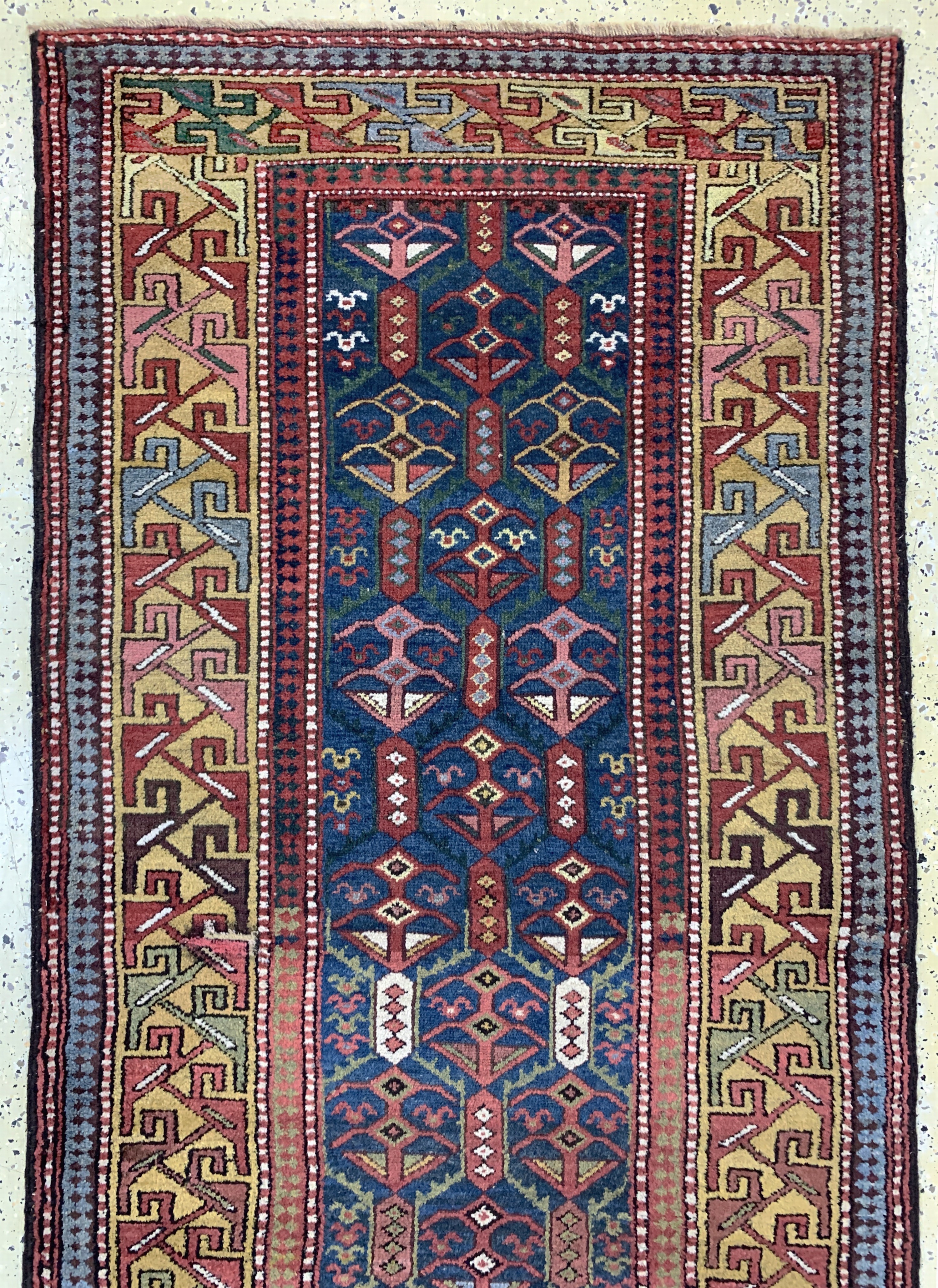 Detail a: Shahsawan antik, Persien, um 1900, Wolle auf Wolle, ca. 500 x 115 cm, gereinigt, EHZ: 1-2, (kleine Restaurierung)
