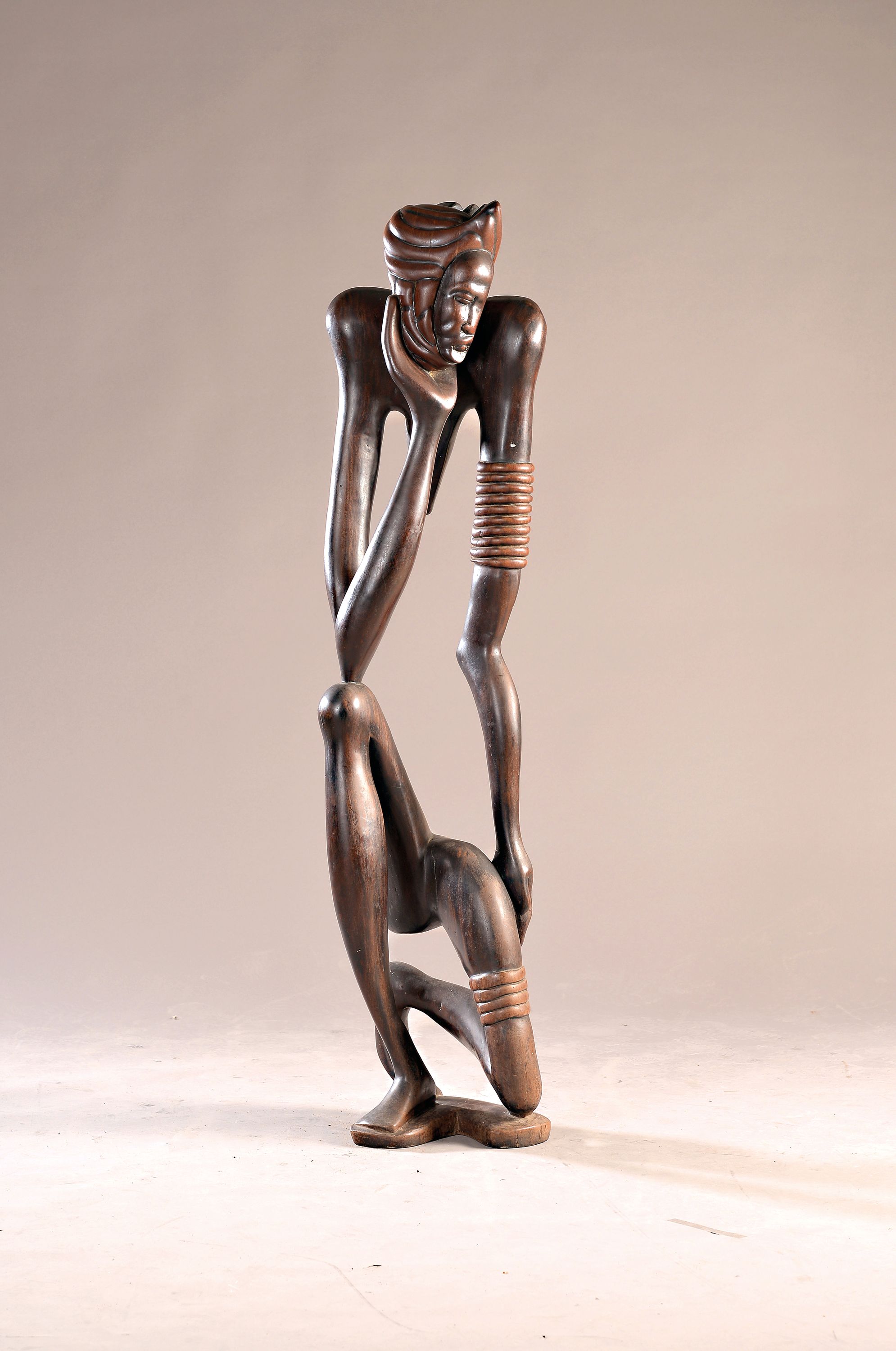 Image 27112534 - Große Künstlerfigur, Lamin Sanneh, Gambia, um 1970-75, packende Darstellung des ...