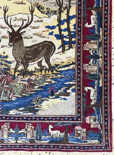 27112504a - Keschan alt, Persien, Anfang 20.Jhd, Wolle auf Baumwolle, ca. 217 x 135 cm, EHZ: 2 ...